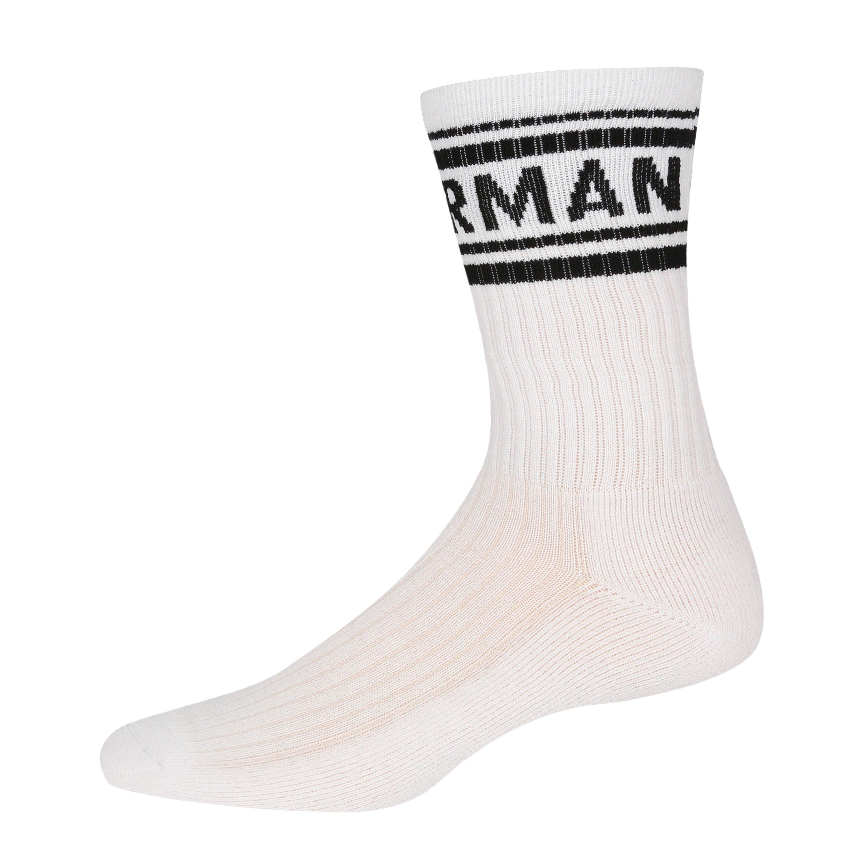 Blanc/Noir/Gris - Ben Sherman - Ben Sherman Mens 3 Pack Sport Socks - 5