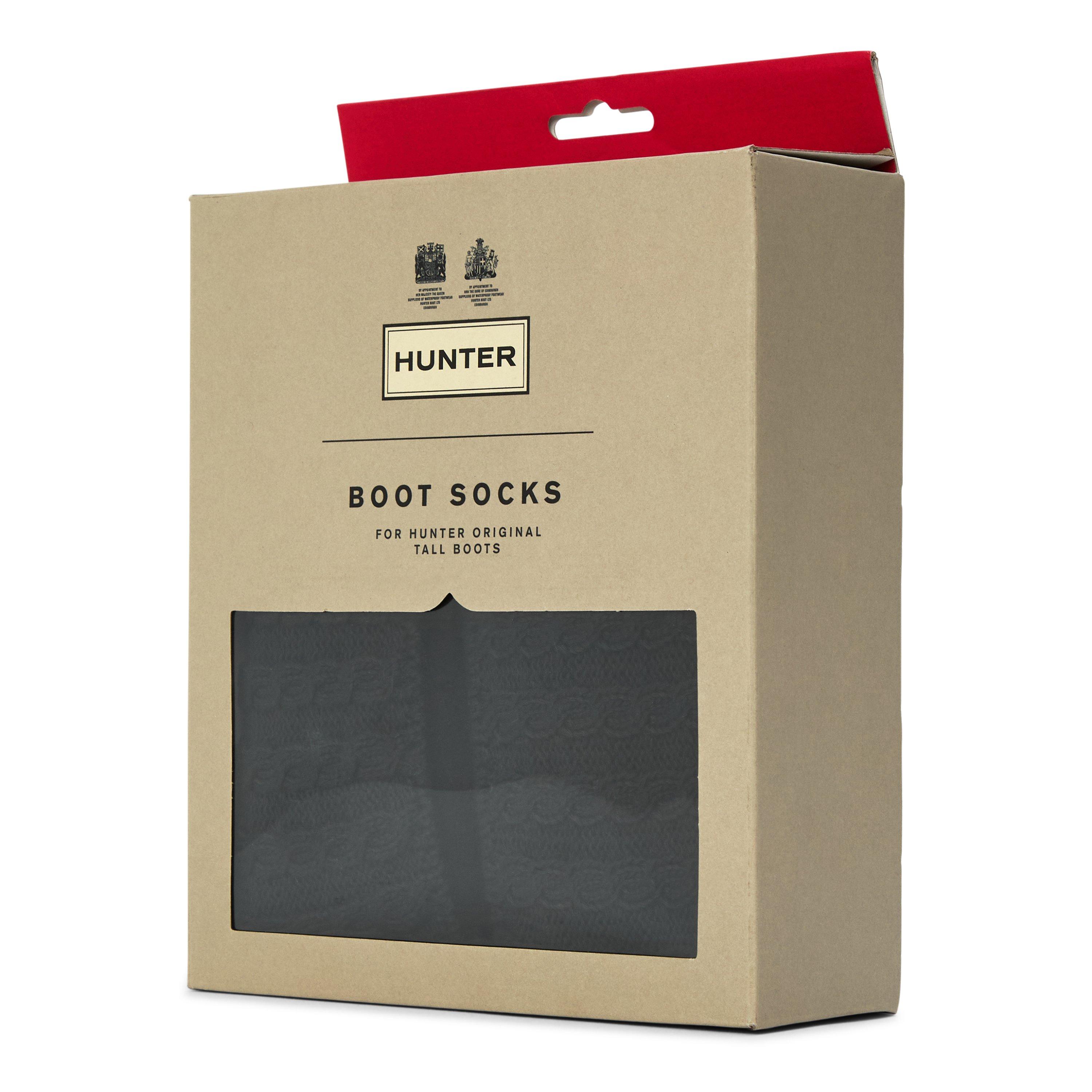 BLACK - Hunter - RECYCLED MINI CABLE KNIT SOCK - 2
