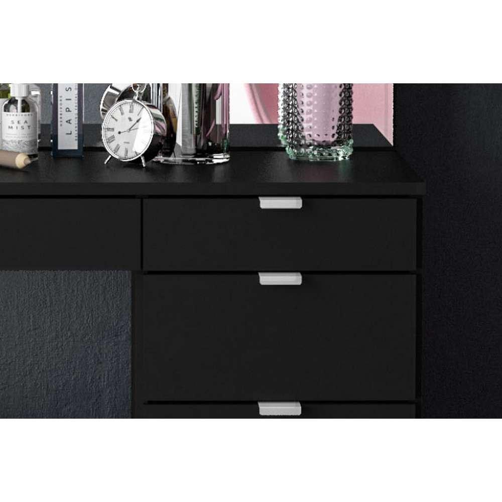 Black - Birlea - Ava 5 Drawer Dressing Table - 2