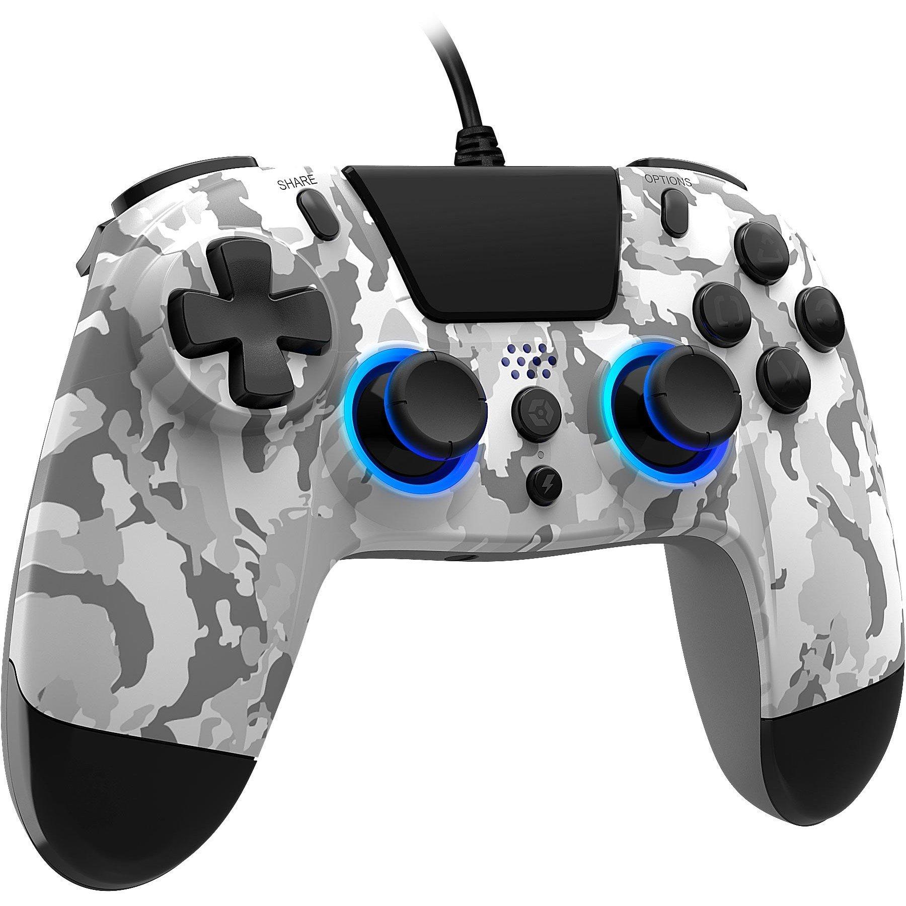 RGB White Camo - Gioteck - Gioteck VX-4+ Wired RGB PS4 Controller - Camo - 2