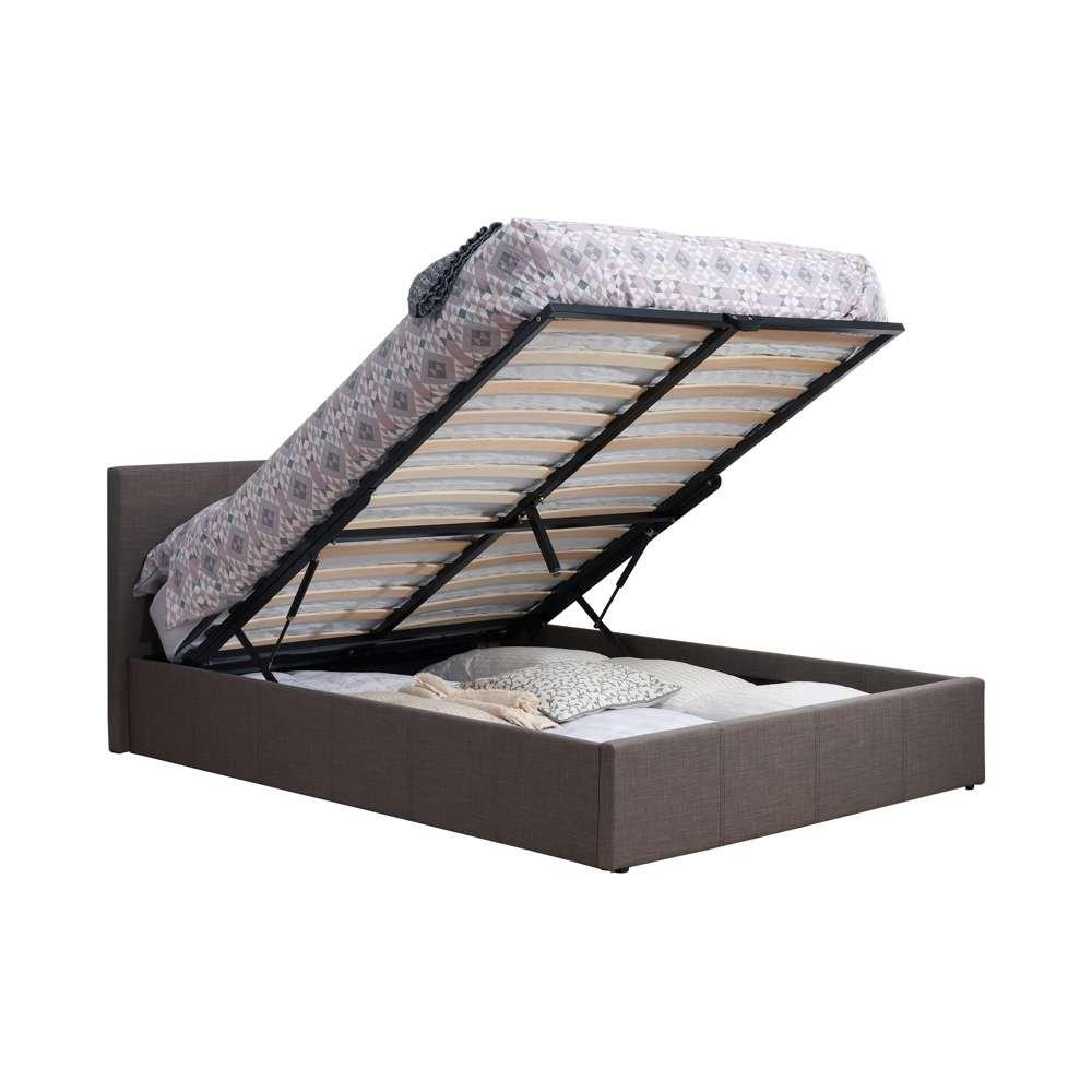 Grey - Birlea - Birlea Berlin Fabric Ottoman In Grey - 11