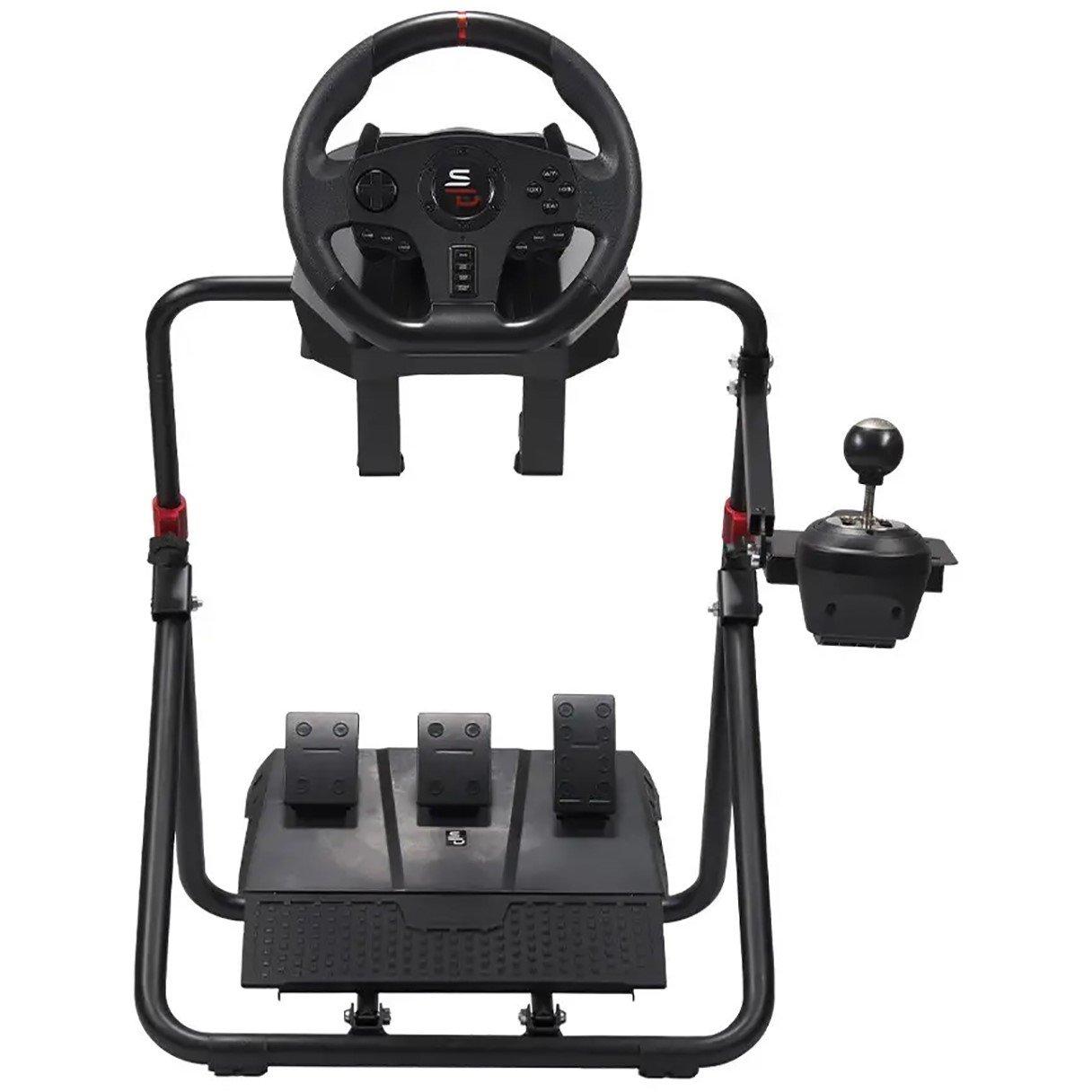 Black - Subsonic - Gaming Racing Stand For Steering Wheels & Pedals - 4