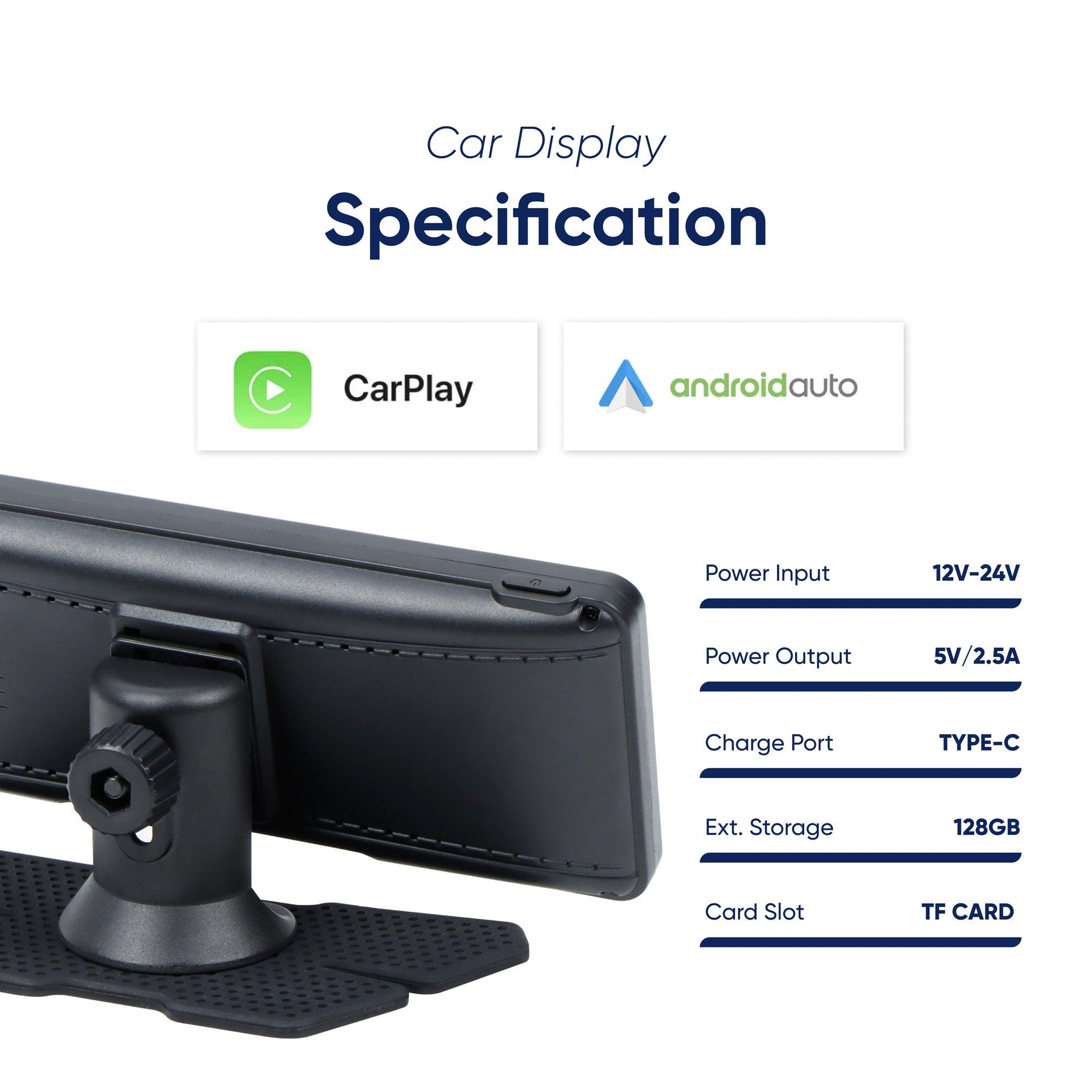 Black - Streetwize - 7 FreePlay Car Display Unit with Rear Camera - 6