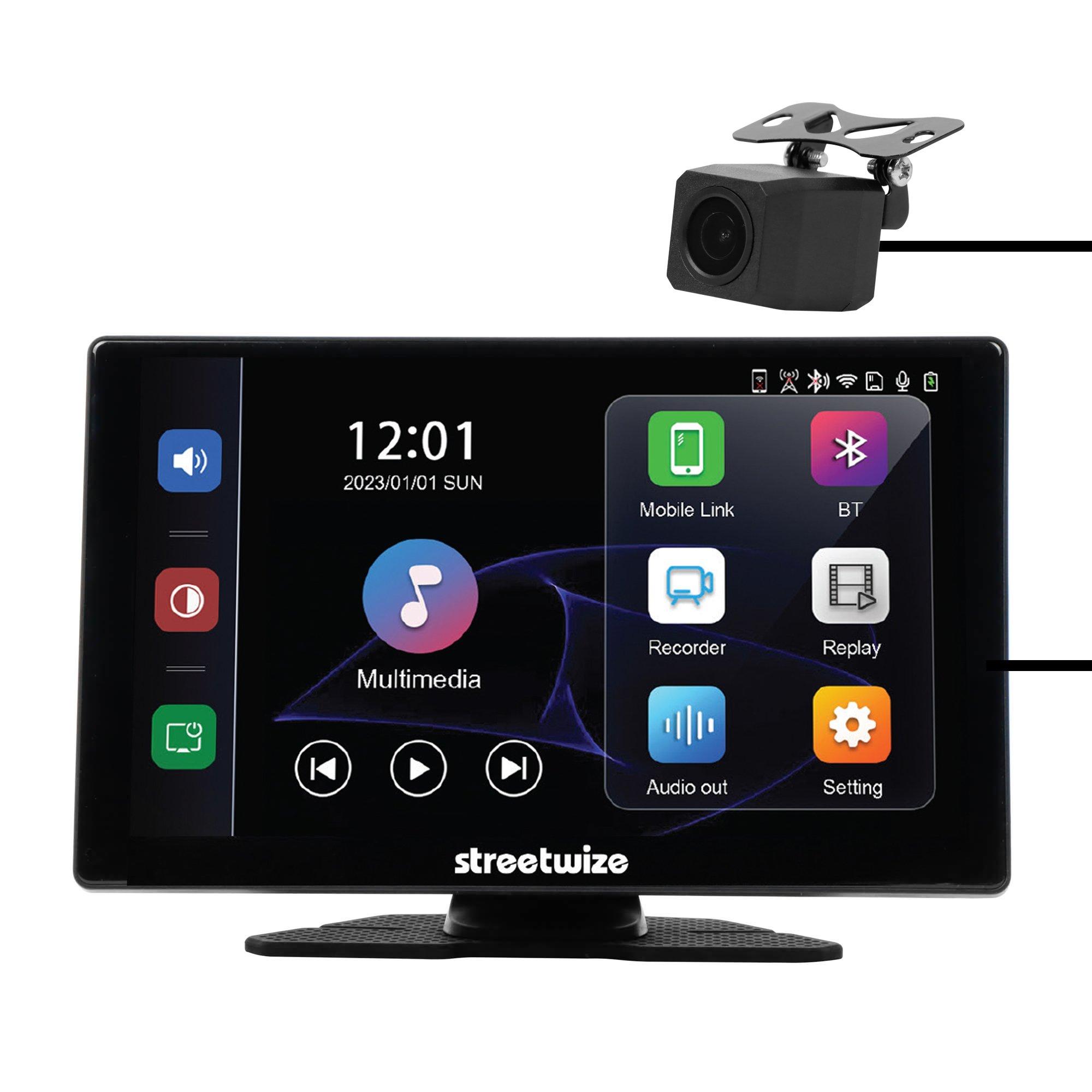 Streetwize 9 FreePlay Car Display Unit with Rear Camera | Sports Direct