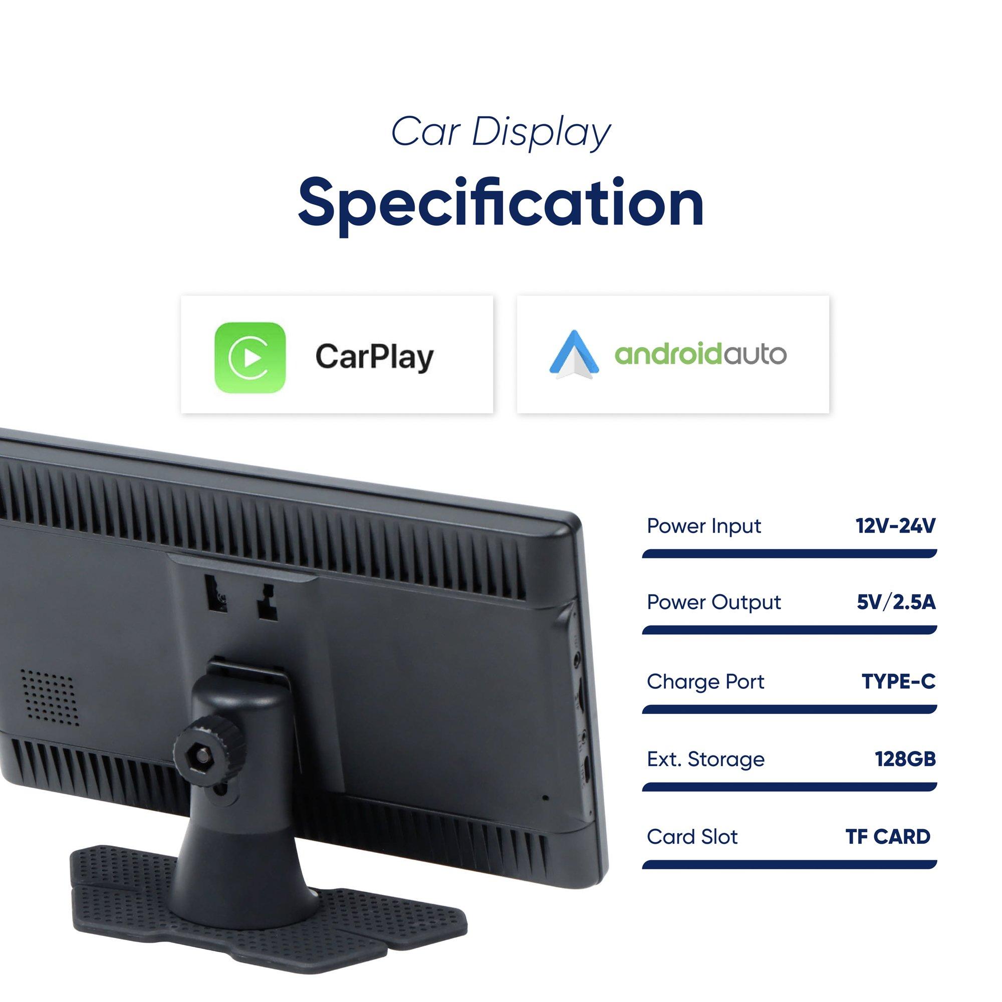 Black - Streetwize - 9 FreePlay Car Display Unit with Rear Camera - 6