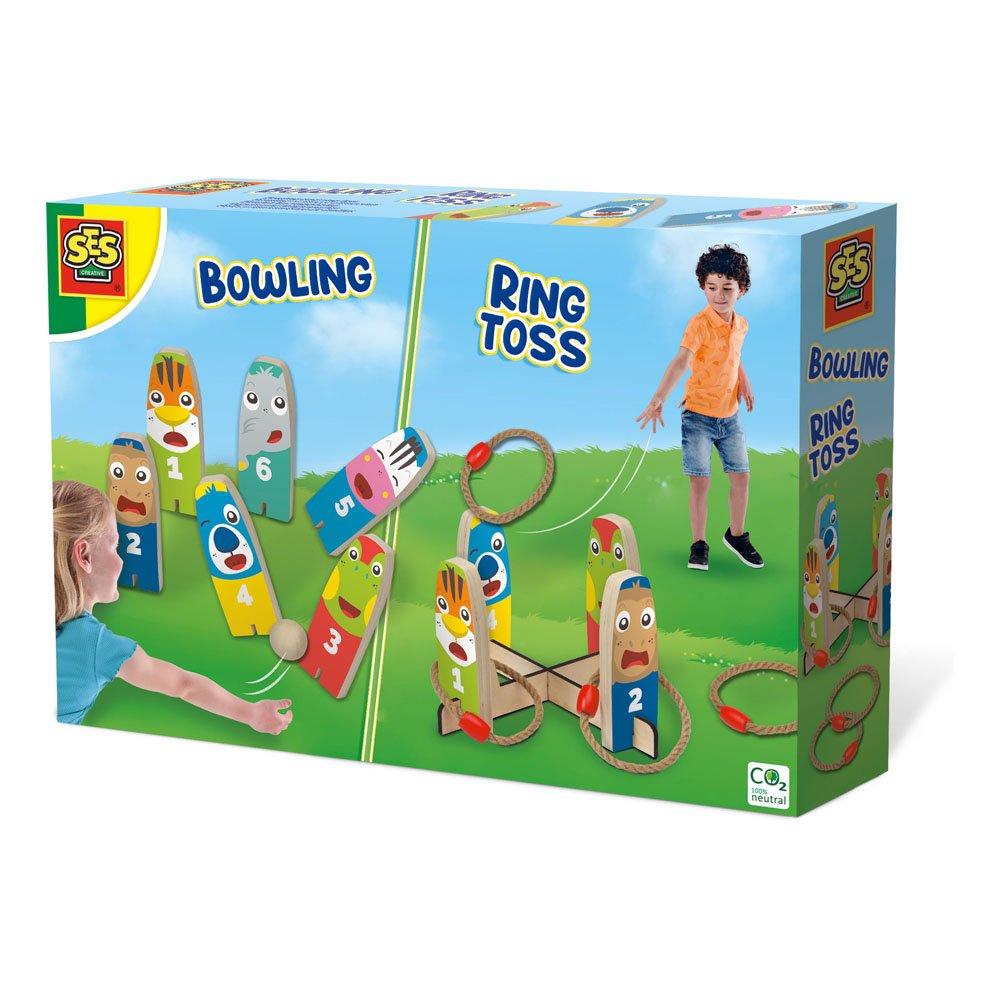 Multi - SES Creative - Bowling and Ring Toss 2-i - 1