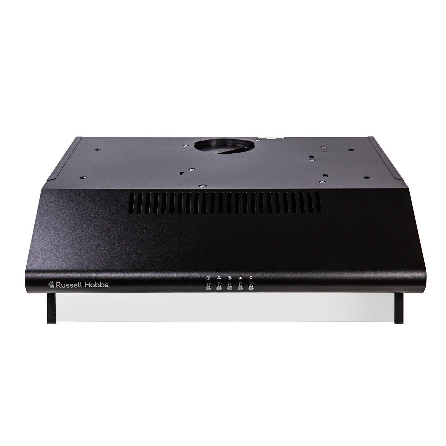 Russell Hobbs RHVSRCH602B-M Visor Cooker Hood - Black Steel - 220 m³/hour - Image 4