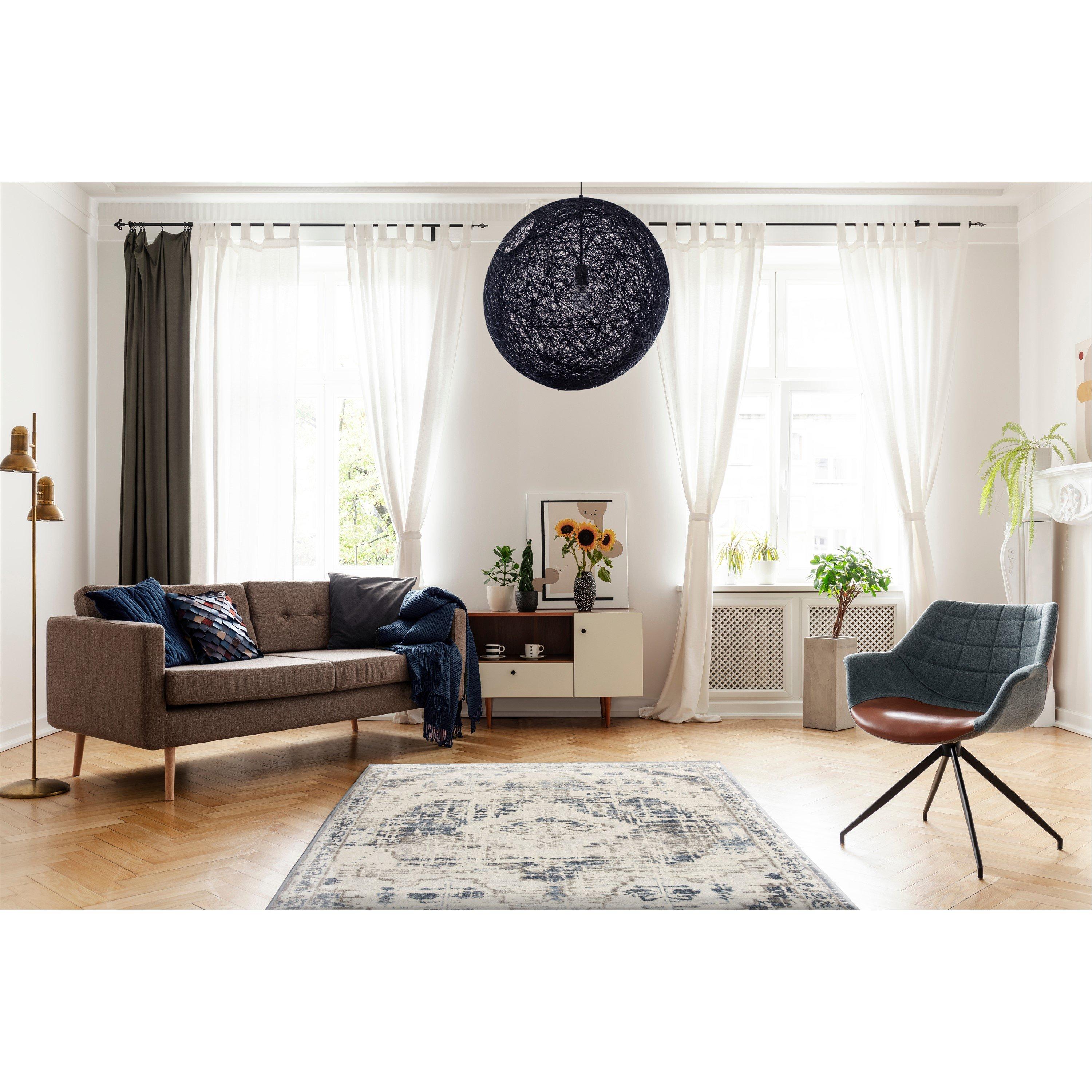 Navy - Arthouse - Muse Oriental Navy 160 x 230cm Rug - 6