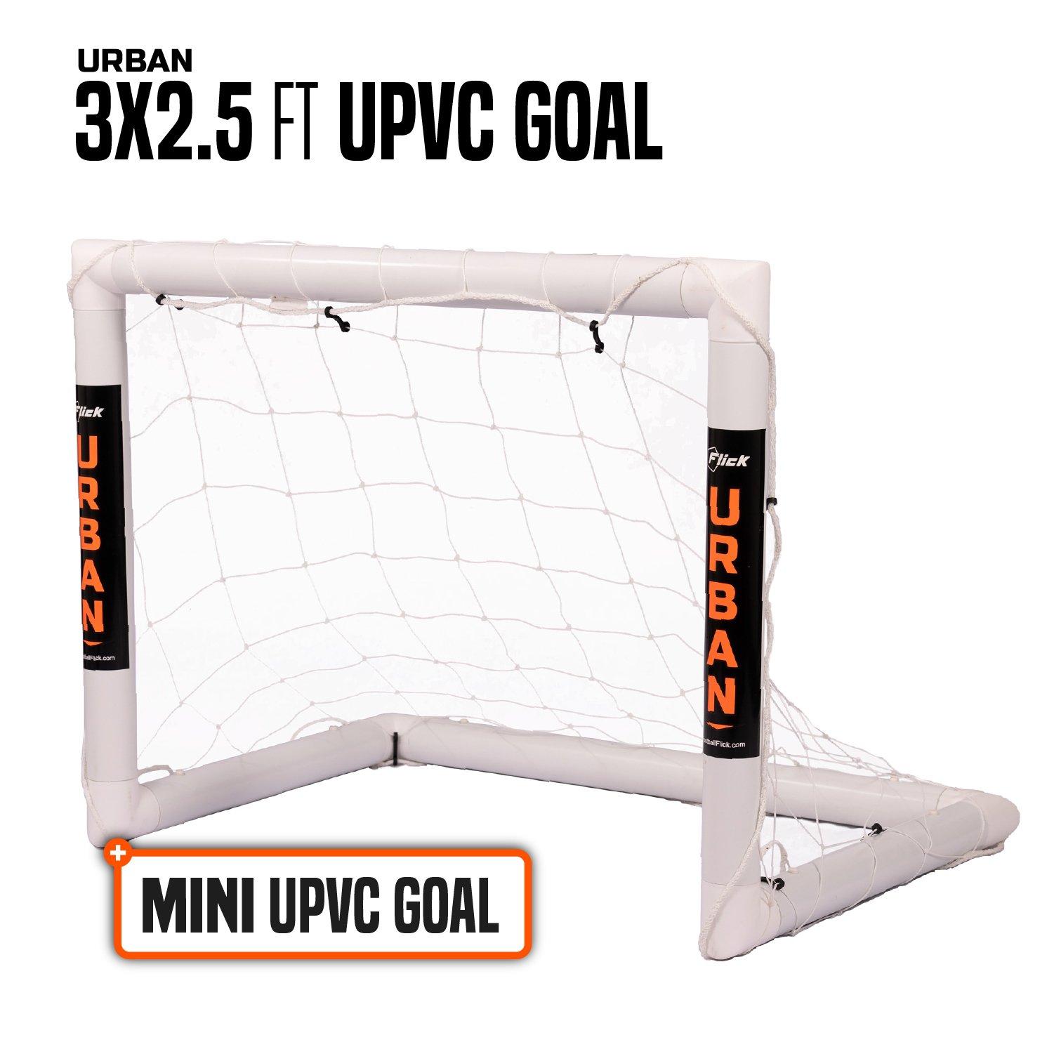 White - Football Flick - Football Flick Urban Mini Goal - 3 x 2.5 - 2