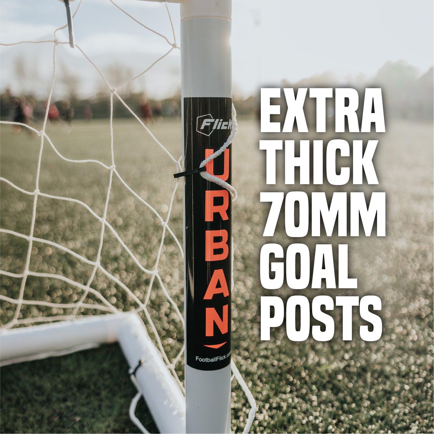 White - Football Flick - Football Flick Urban Mini Goal - 3 x 2.5 - 3