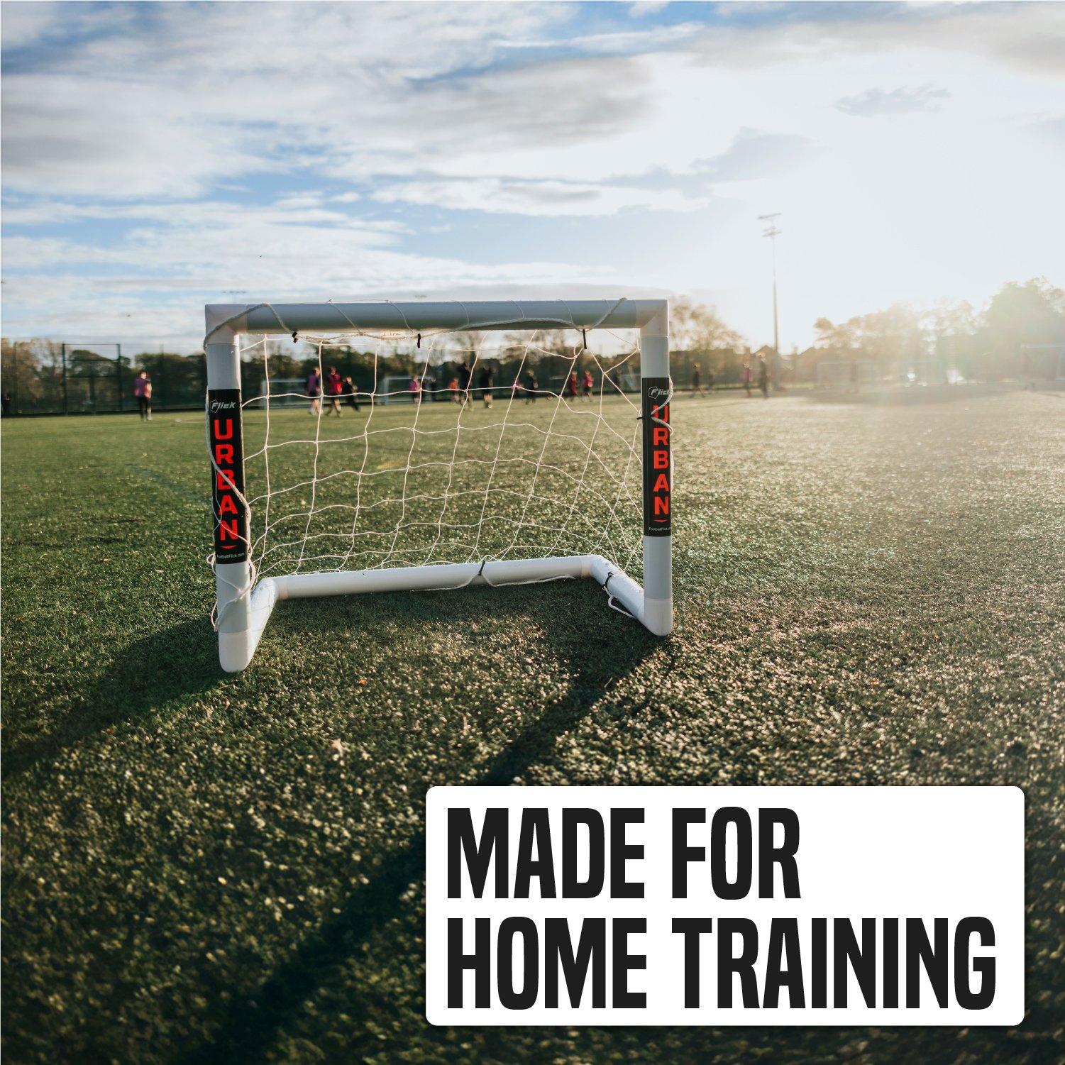 White - Football Flick - Football Flick Urban Mini Goal - 3 x 2.5 - 7