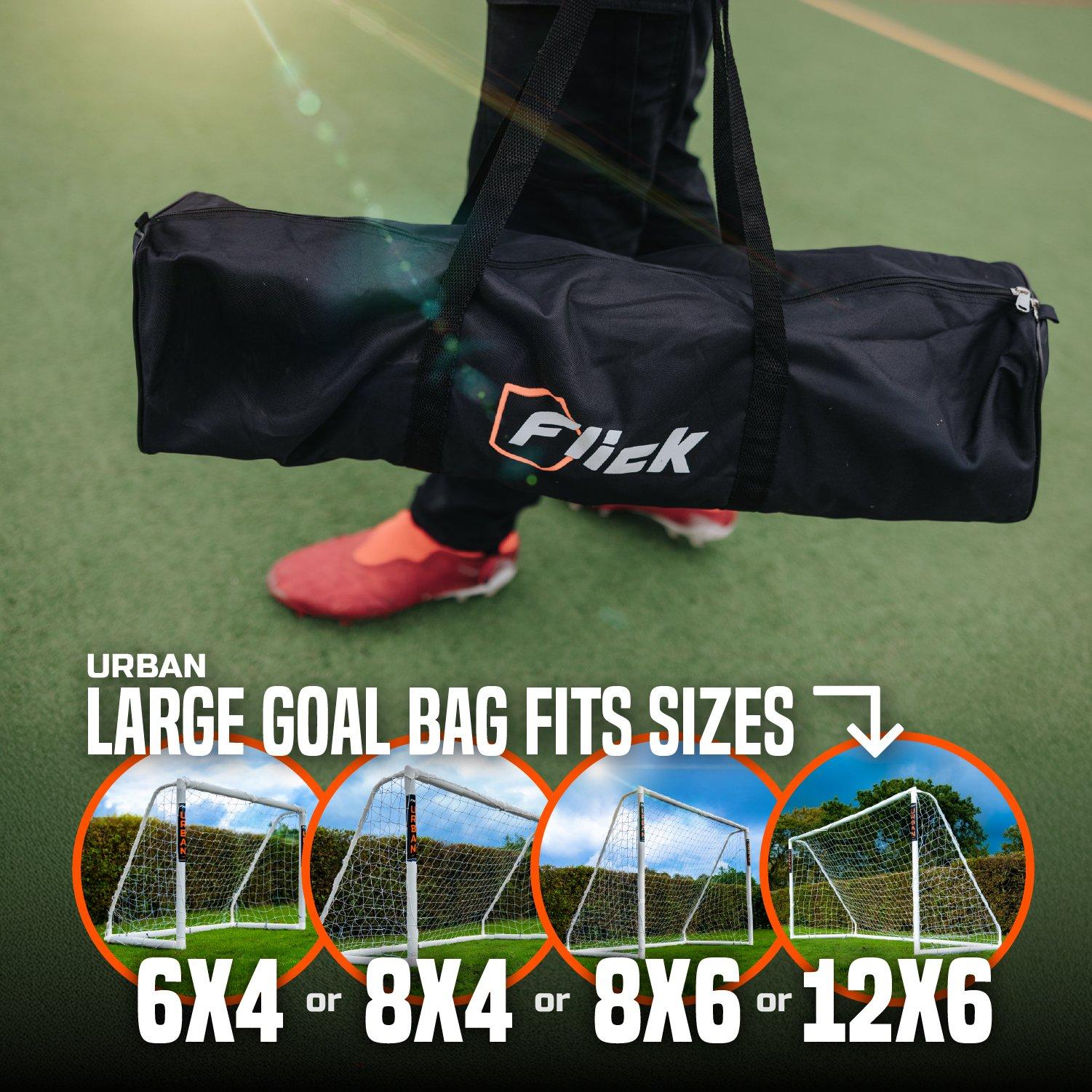 Black - Football Flick - Football Flick  Urban uPVC Football Goal Bag Large - 3