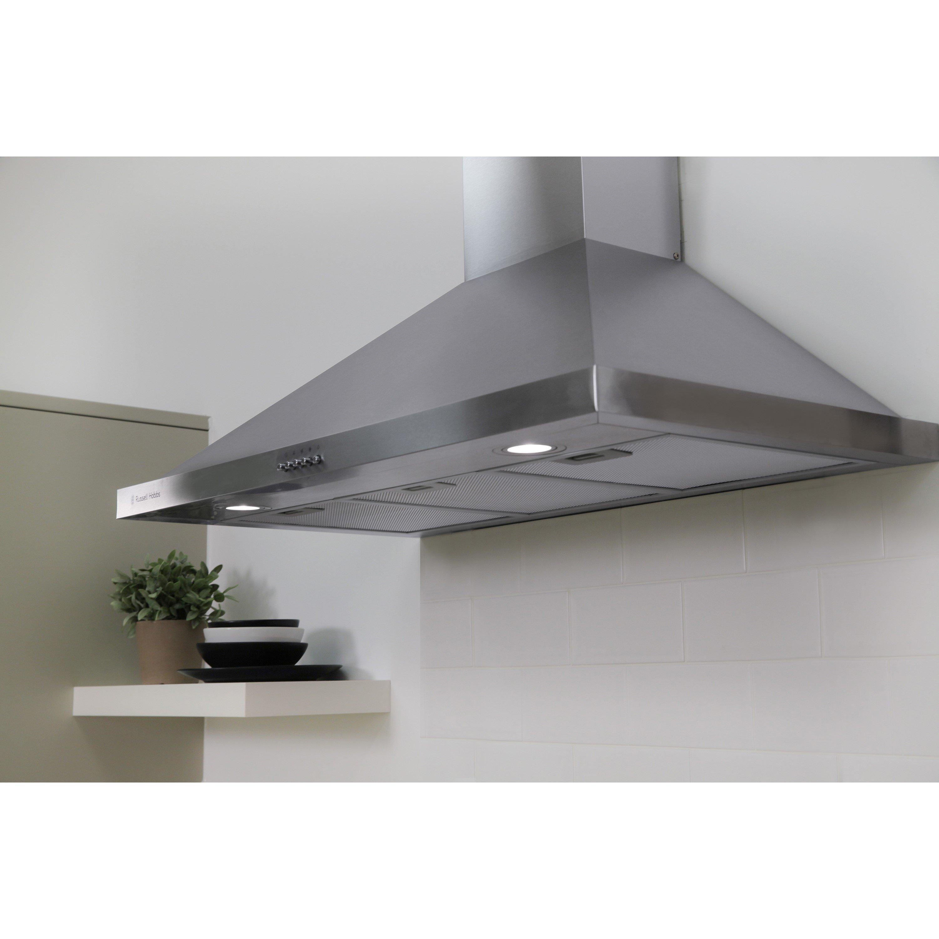 Stainless Steel - Russell Hobbs - RHSCH901SS-M 90cm Wide Chimney Cooker Hood - 2