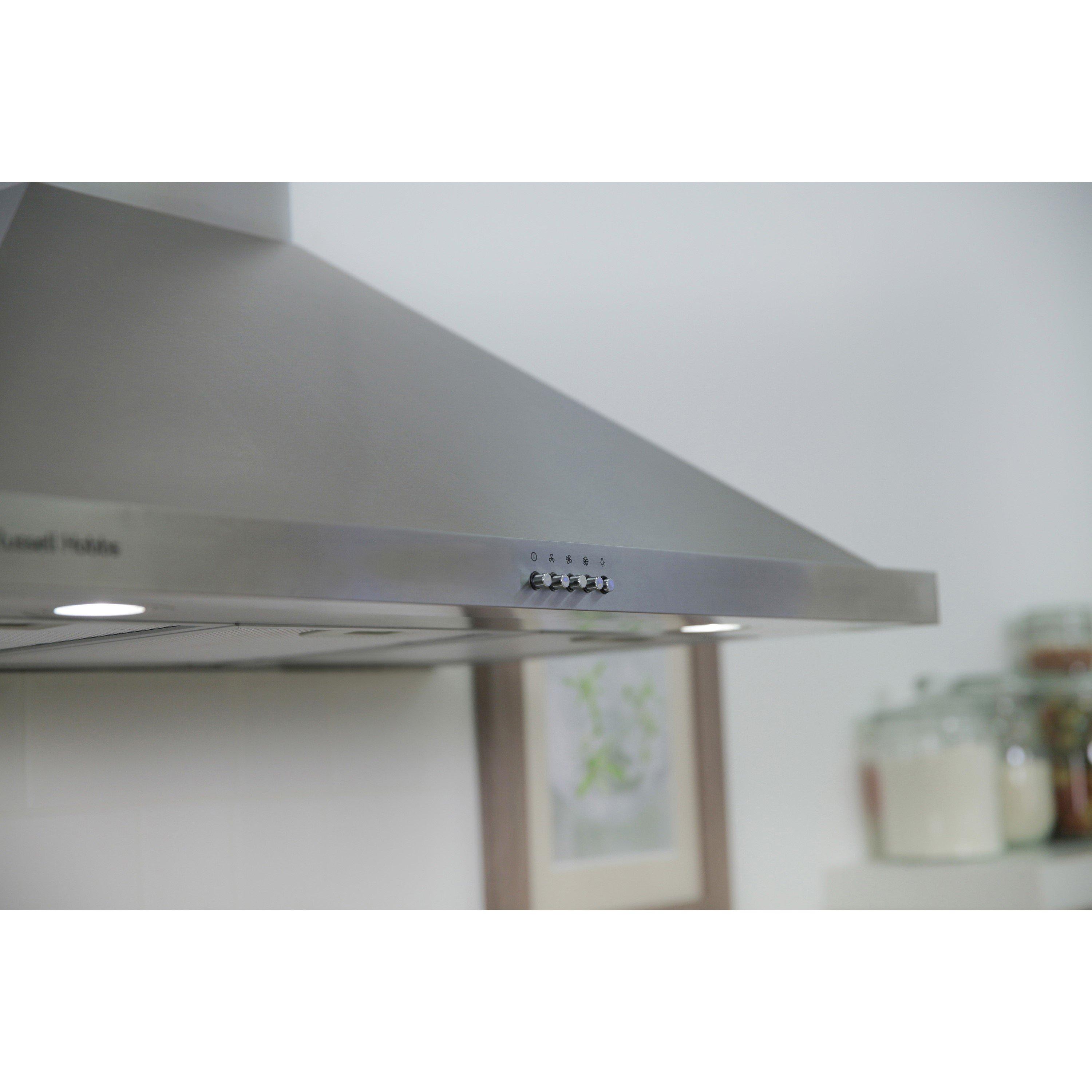 Stainless Steel - Russell Hobbs - RHSCH901SS-M 90cm Wide Chimney Cooker Hood - 3