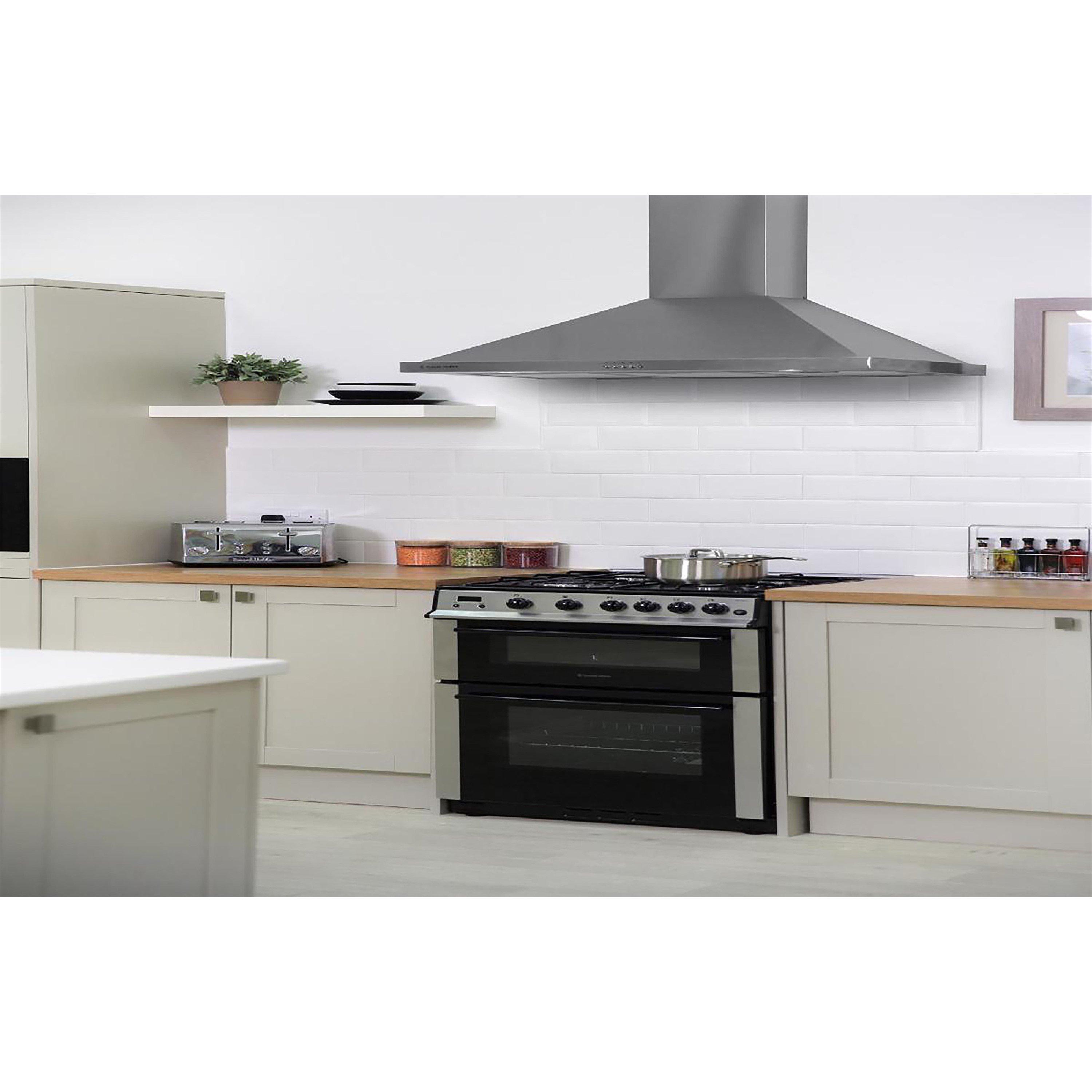 Stainless Steel - Russell Hobbs - RHSCH901SS-M 90cm Wide Chimney Cooker Hood - 4