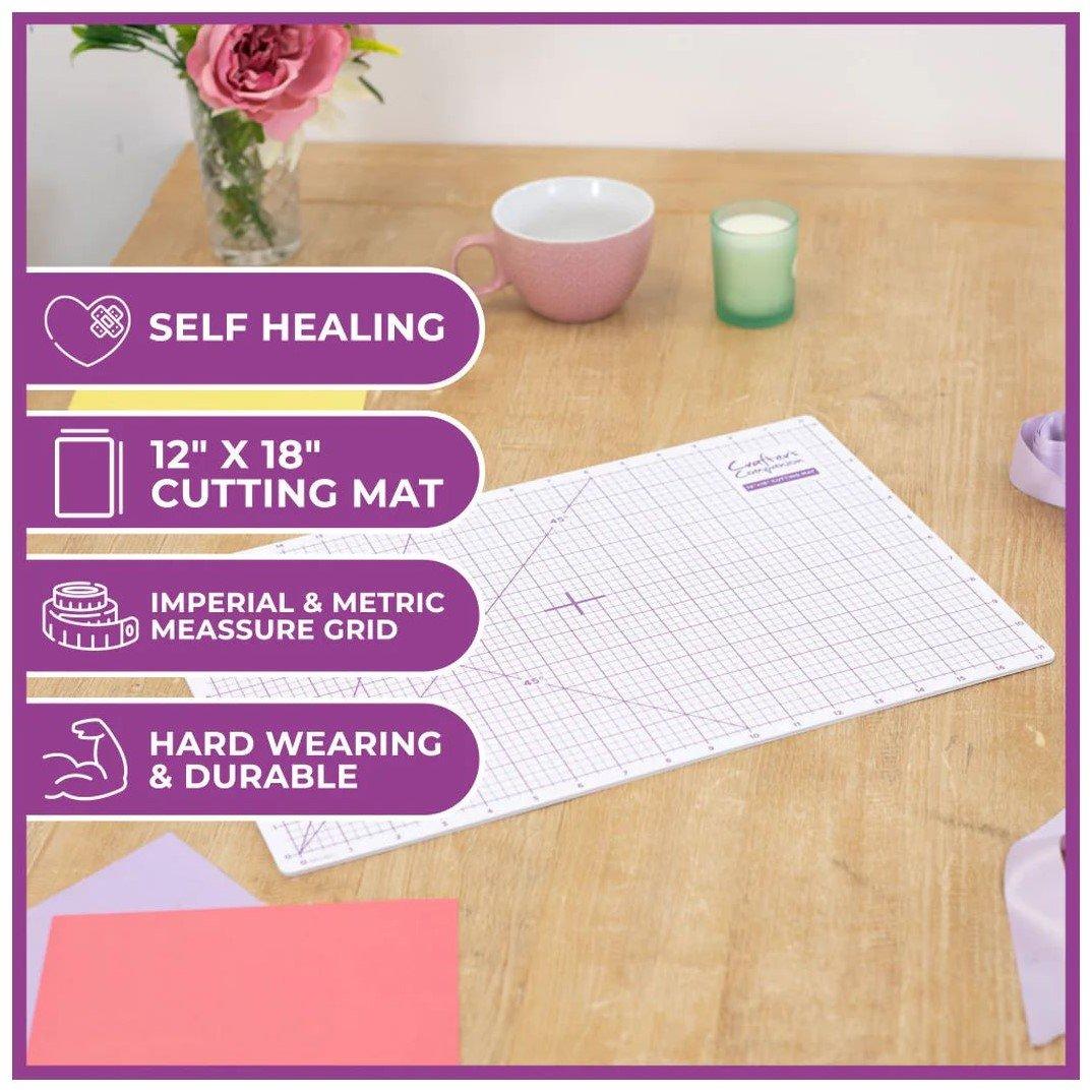 White - Crafters Companion - Cutting Mat - 12x18 - 2
