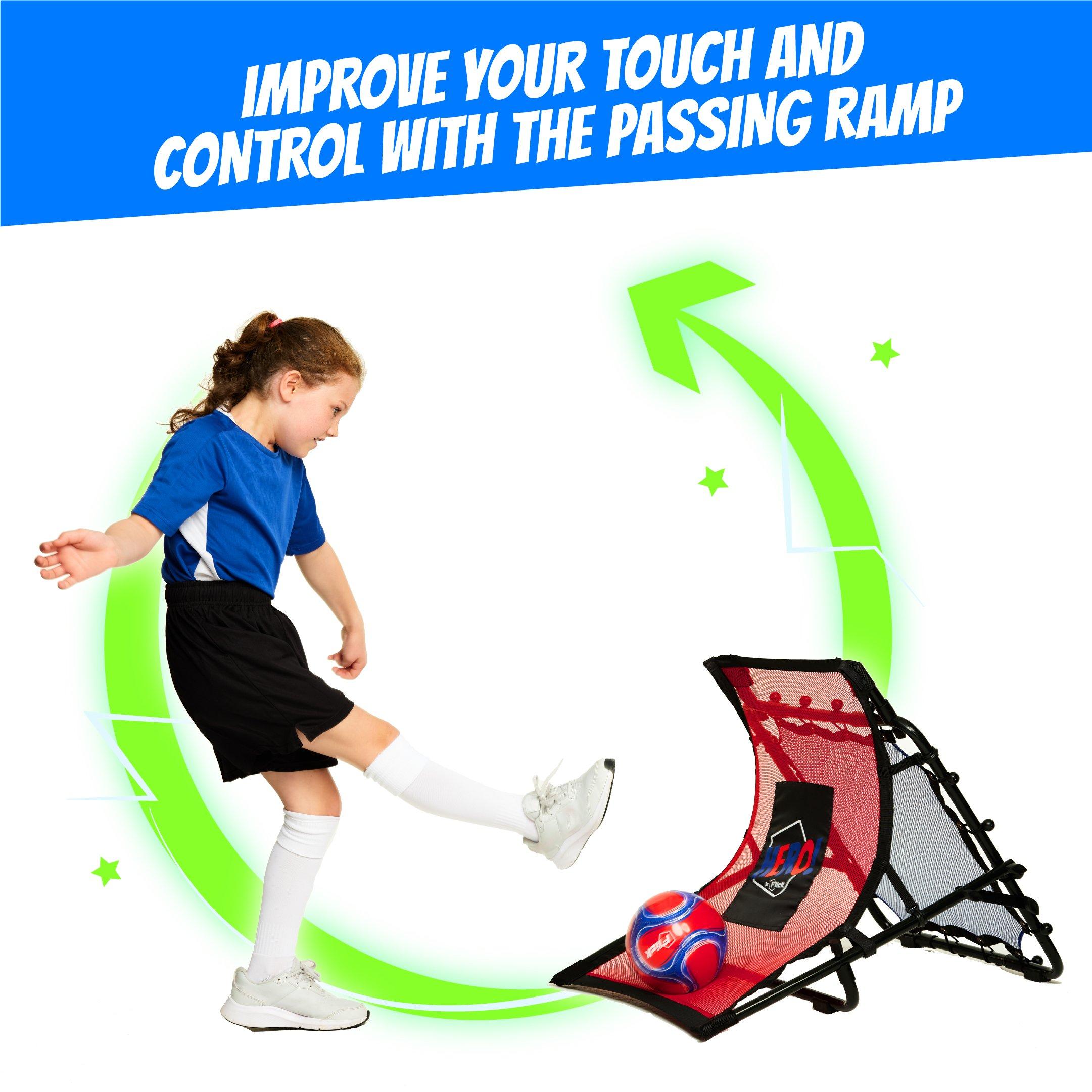 Black Blue & Re - Football Flick - Football Flick HERO! Mini Skills Trainer - 3