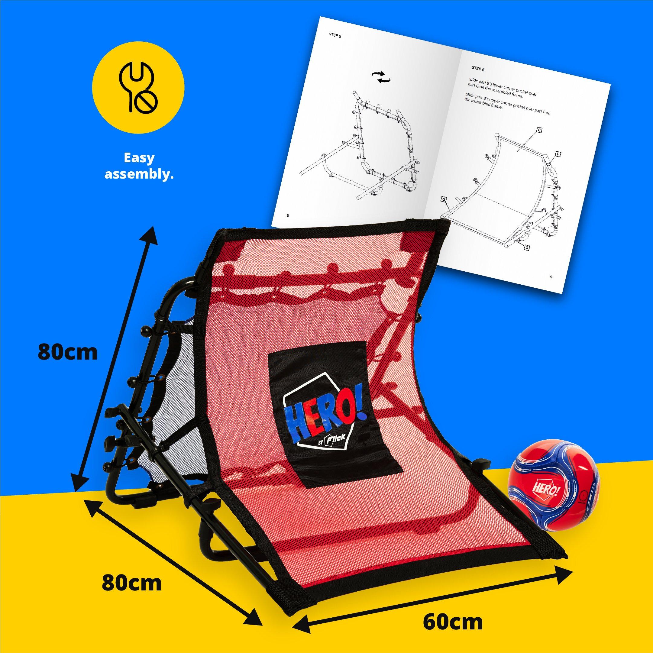 Black Blue & Re - Football Flick - Football Flick HERO! Mini Skills Trainer - 4