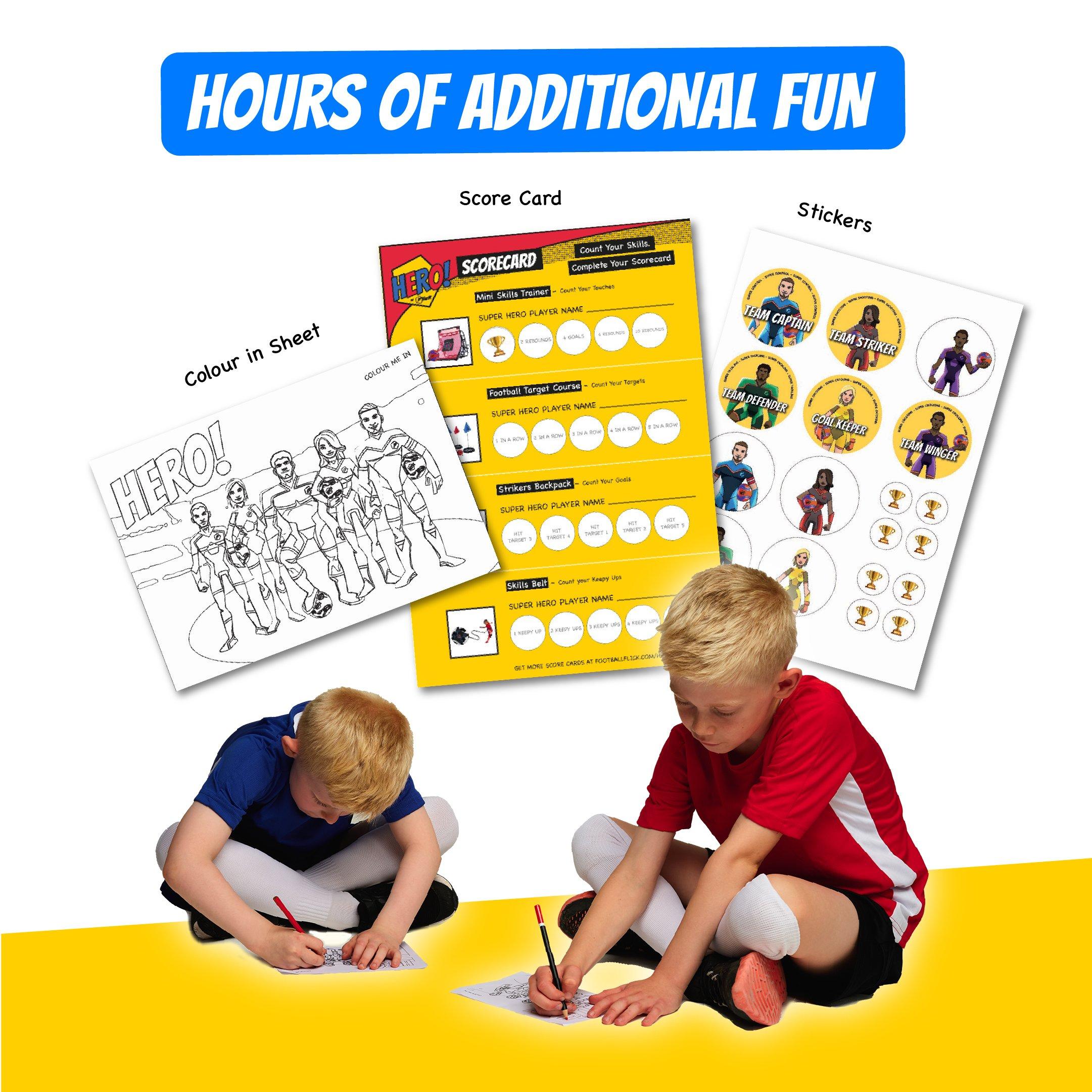 Black Blue & Re - Football Flick - Football Flick HERO! Mini Skills Trainer - 10