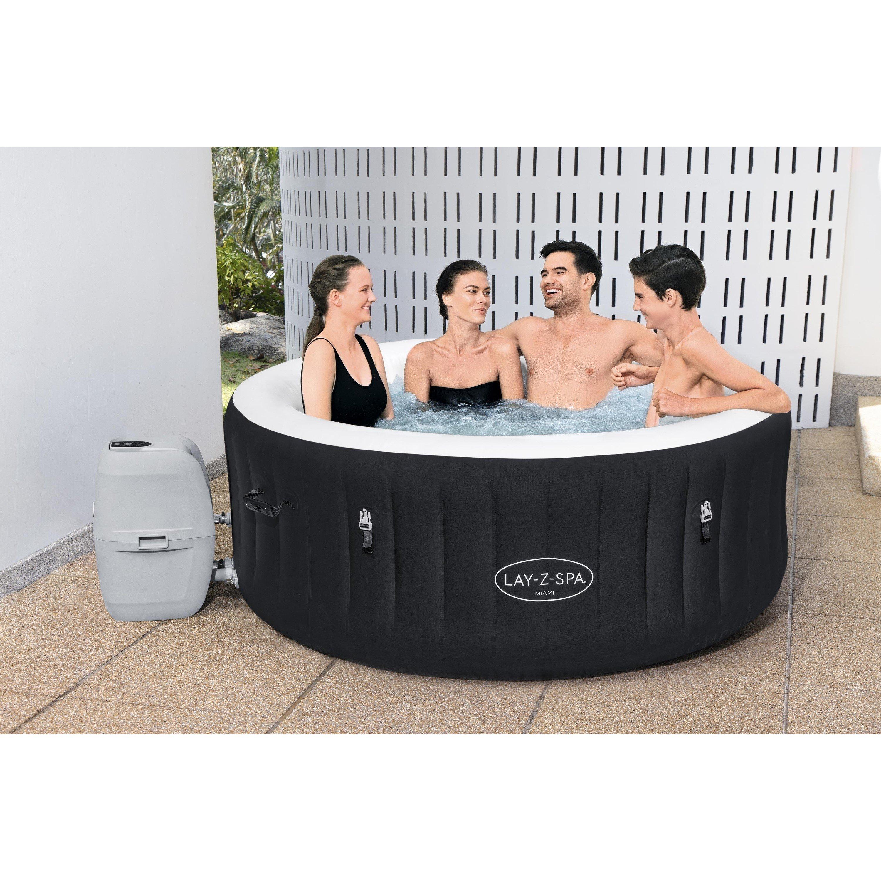 Lay-Z-Spa  Miami Airjet™ 4 Person - Black
