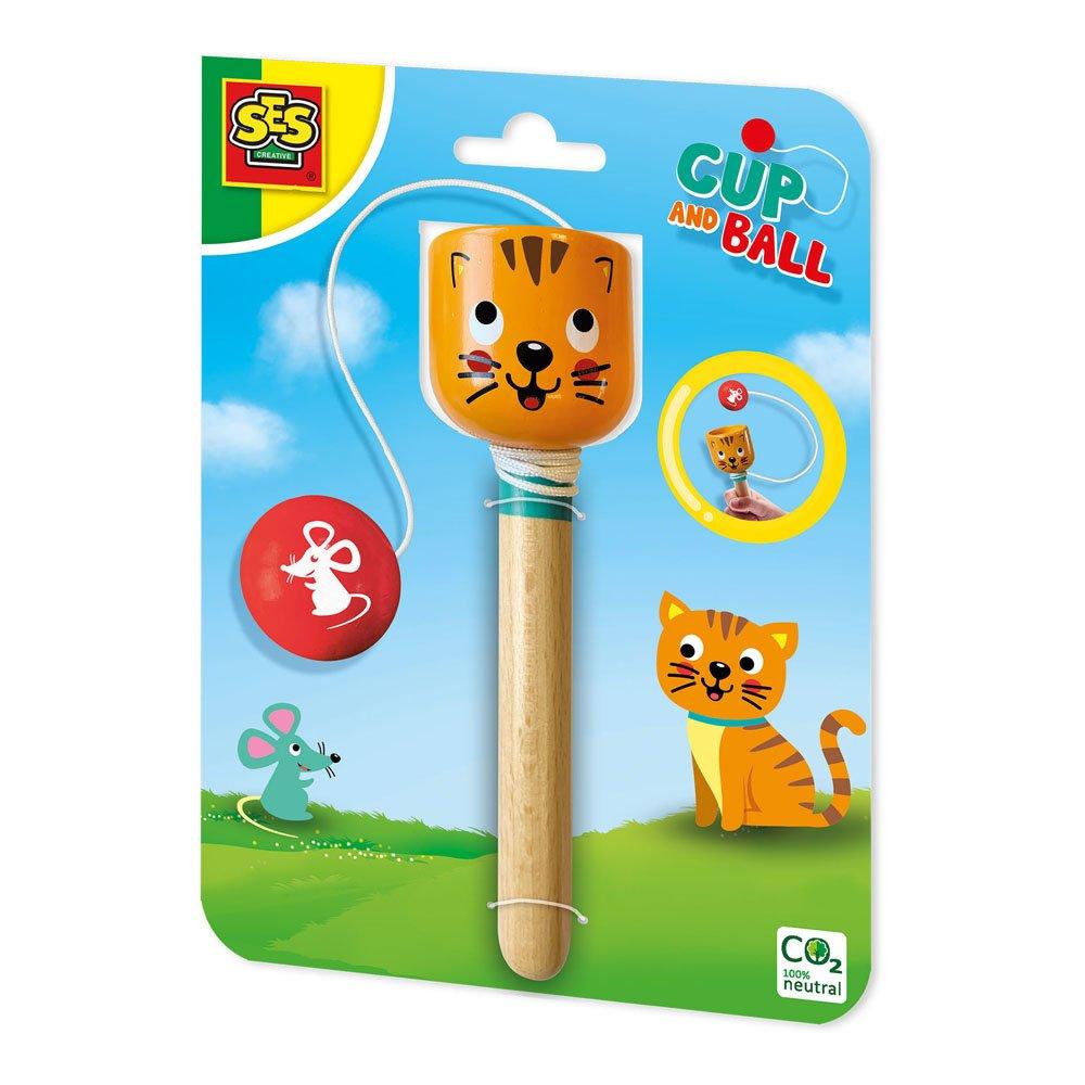 Multi - SES Creative - Cat Cup and Ball - 1