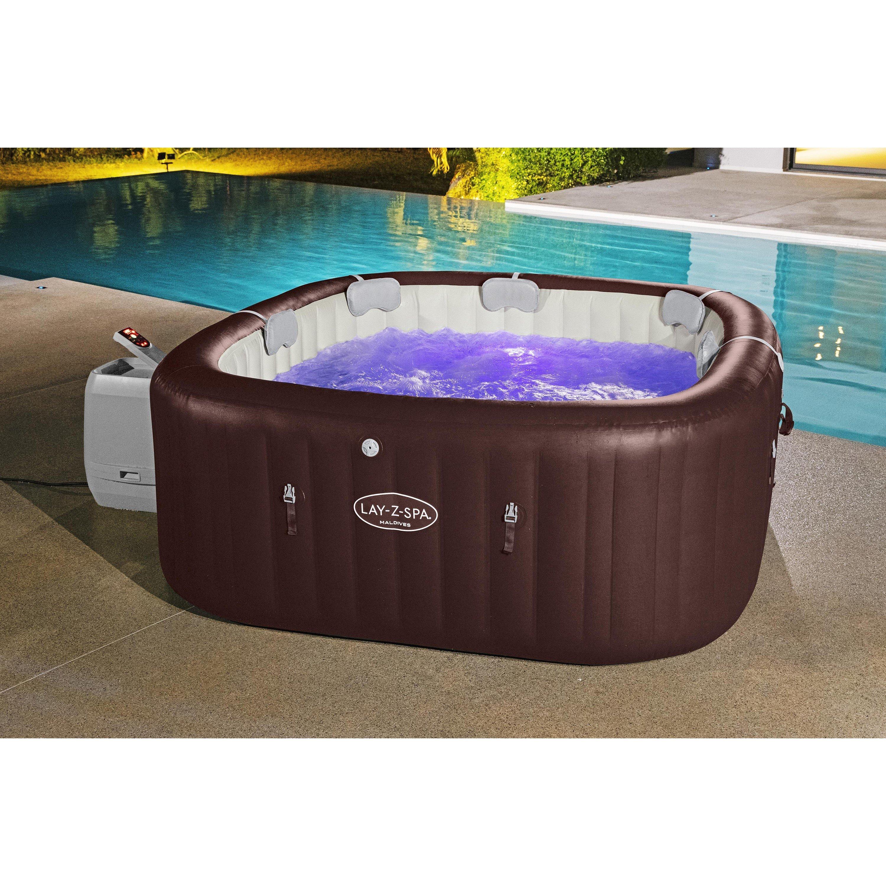 Burgundy - Lay-Z-Spa - Maldives HydroJet Pro - 6