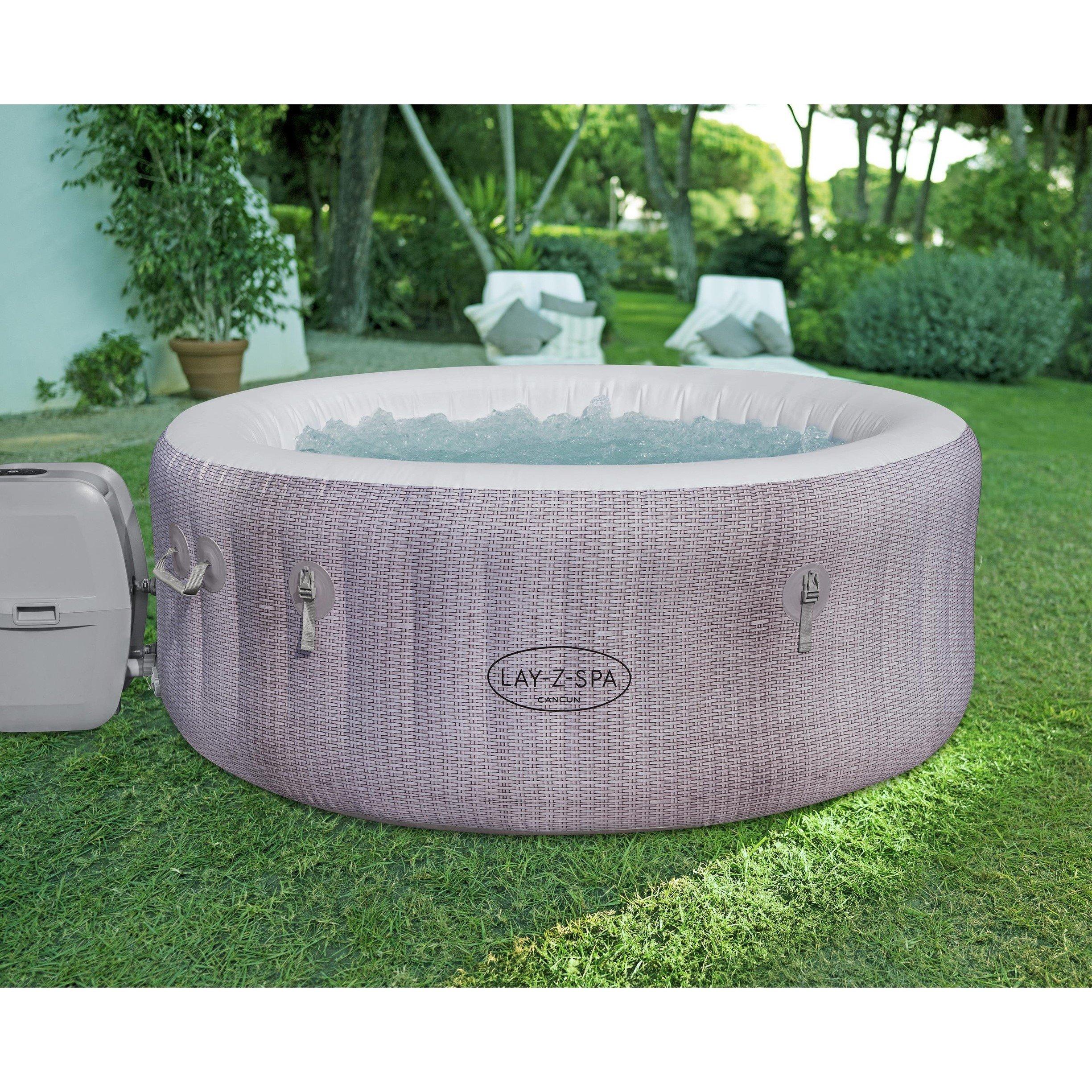 Grey - Lay-Z-Spa - Lay-Z-Spa Cancun AirJet - 6
