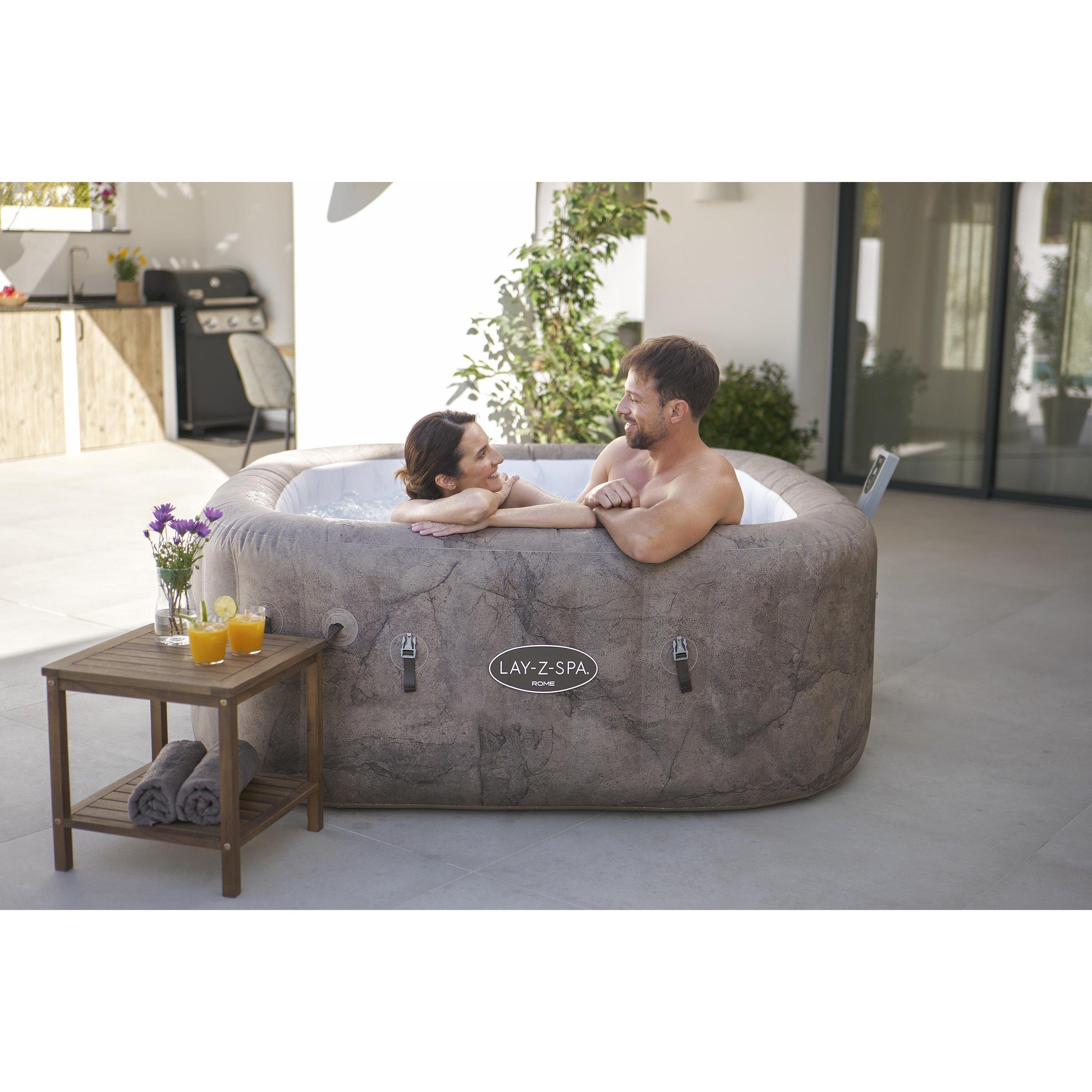 Brown Marble - Lay-Z-Spa - Lay-Z-Spa Rome Airjet - 3