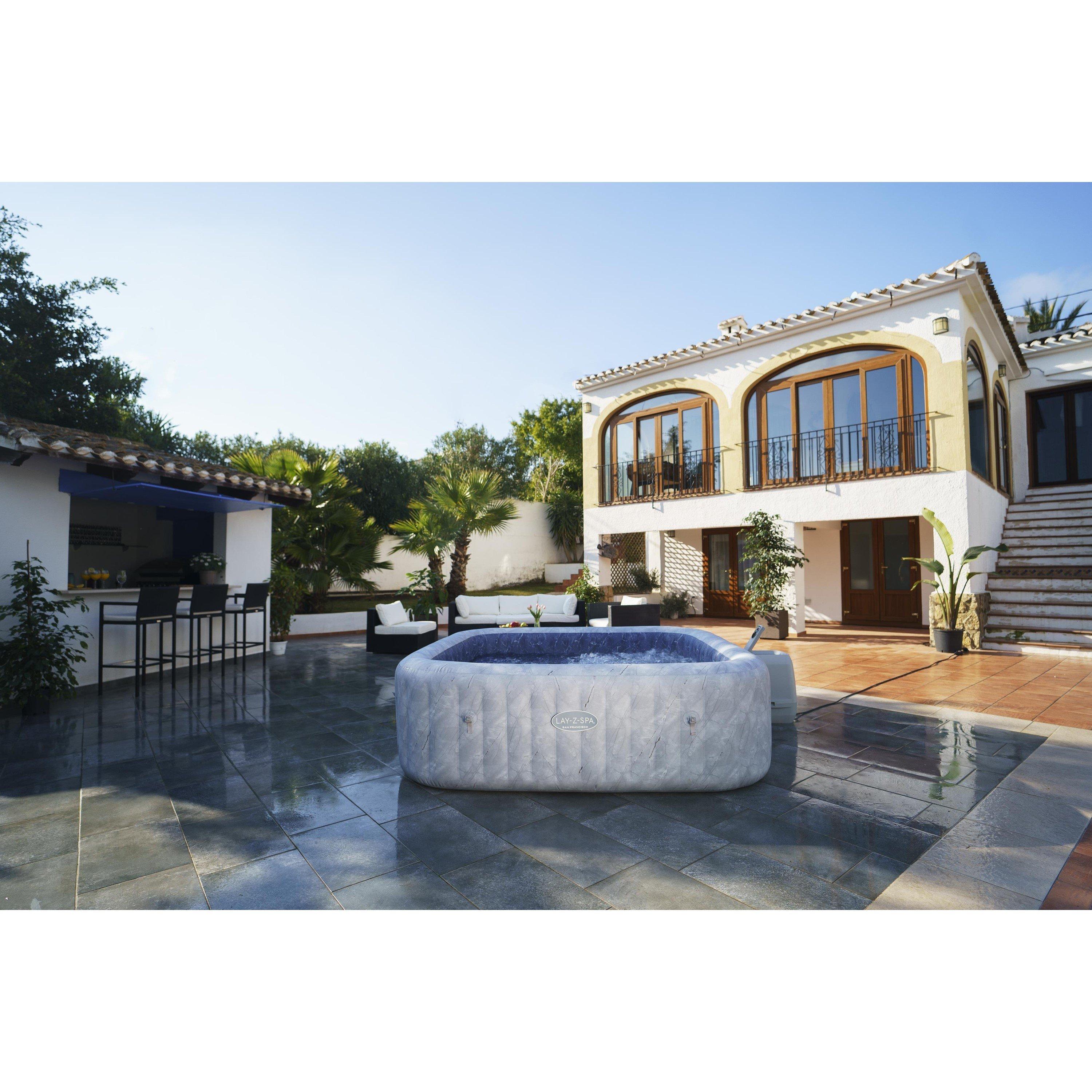 Grey Marble - Lay-Z-Spa - San Francisco HydroJet Pro - 2