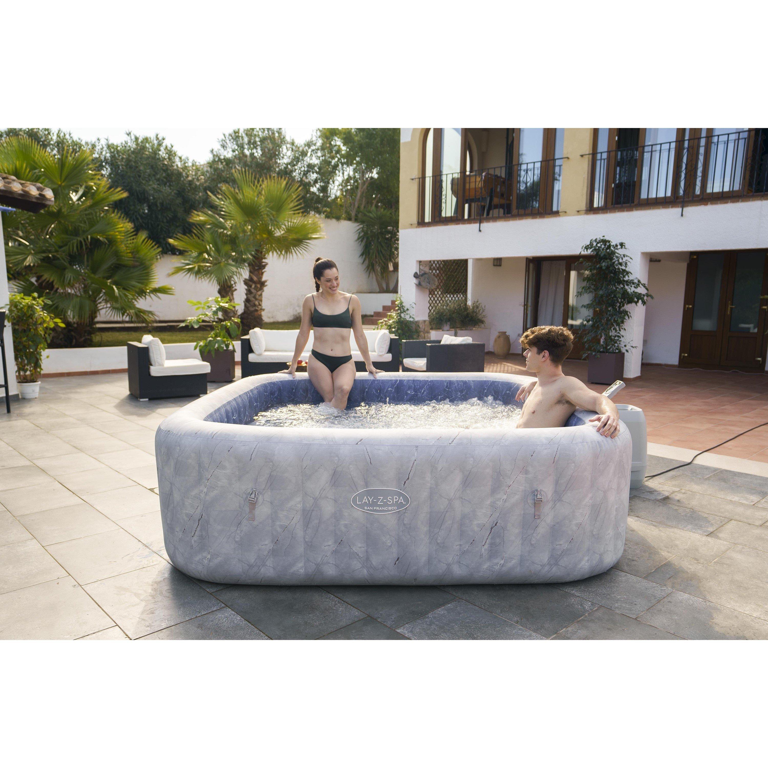 Grey Marble - Lay-Z-Spa - San Francisco HydroJet Pro - 3