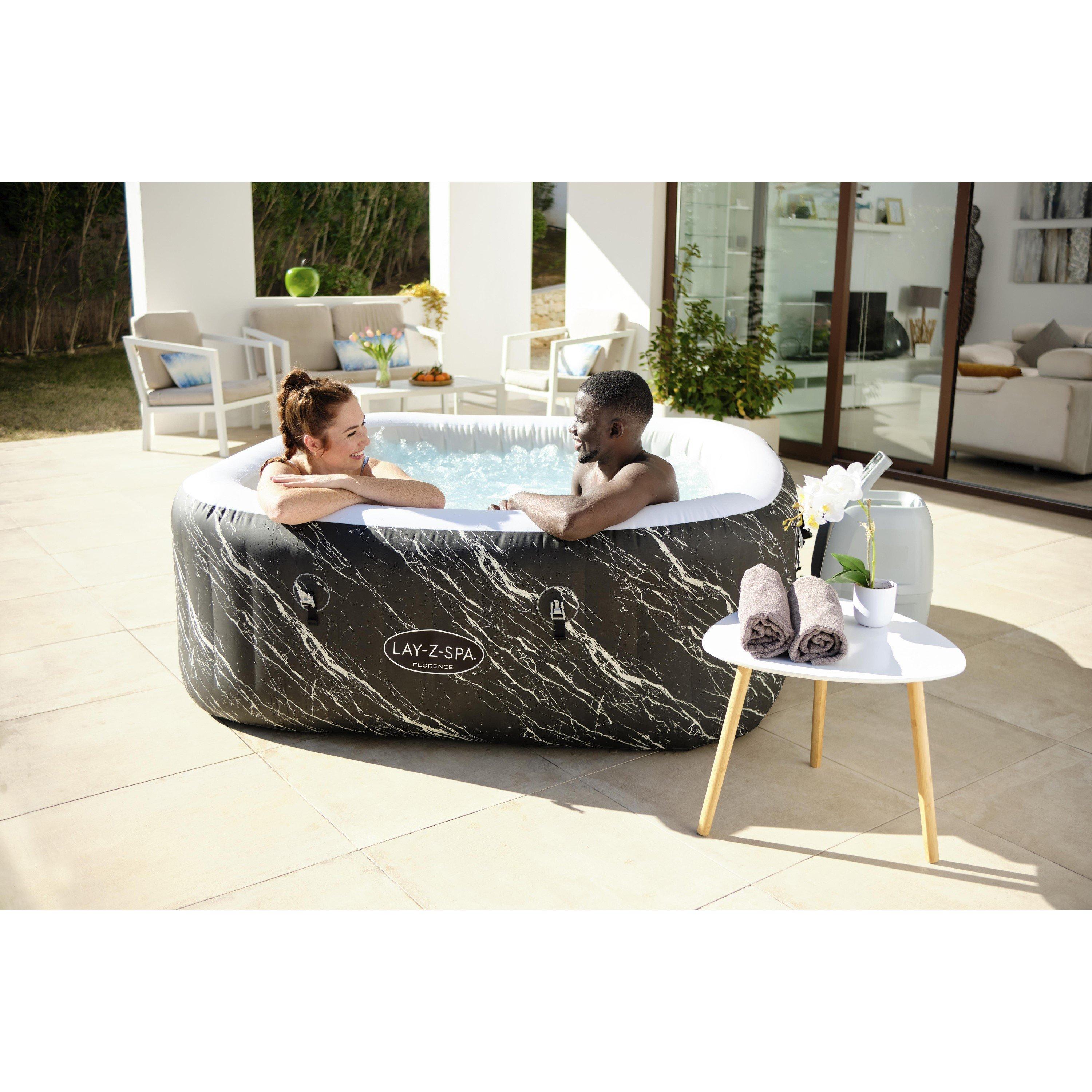 Marble - Lay-Z-Spa - Florence Luxe AirJet™ 6 Person - Marble