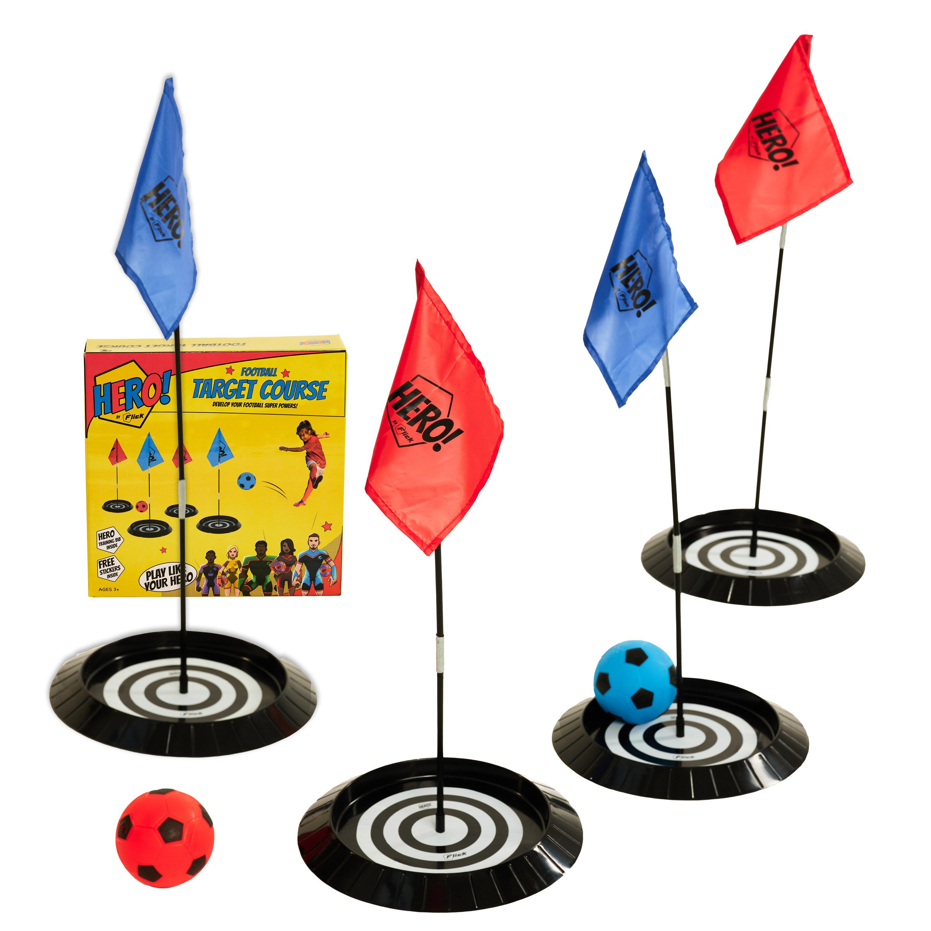 Football Flick  Hero! Target Tower - Black Blue & Re - Medium