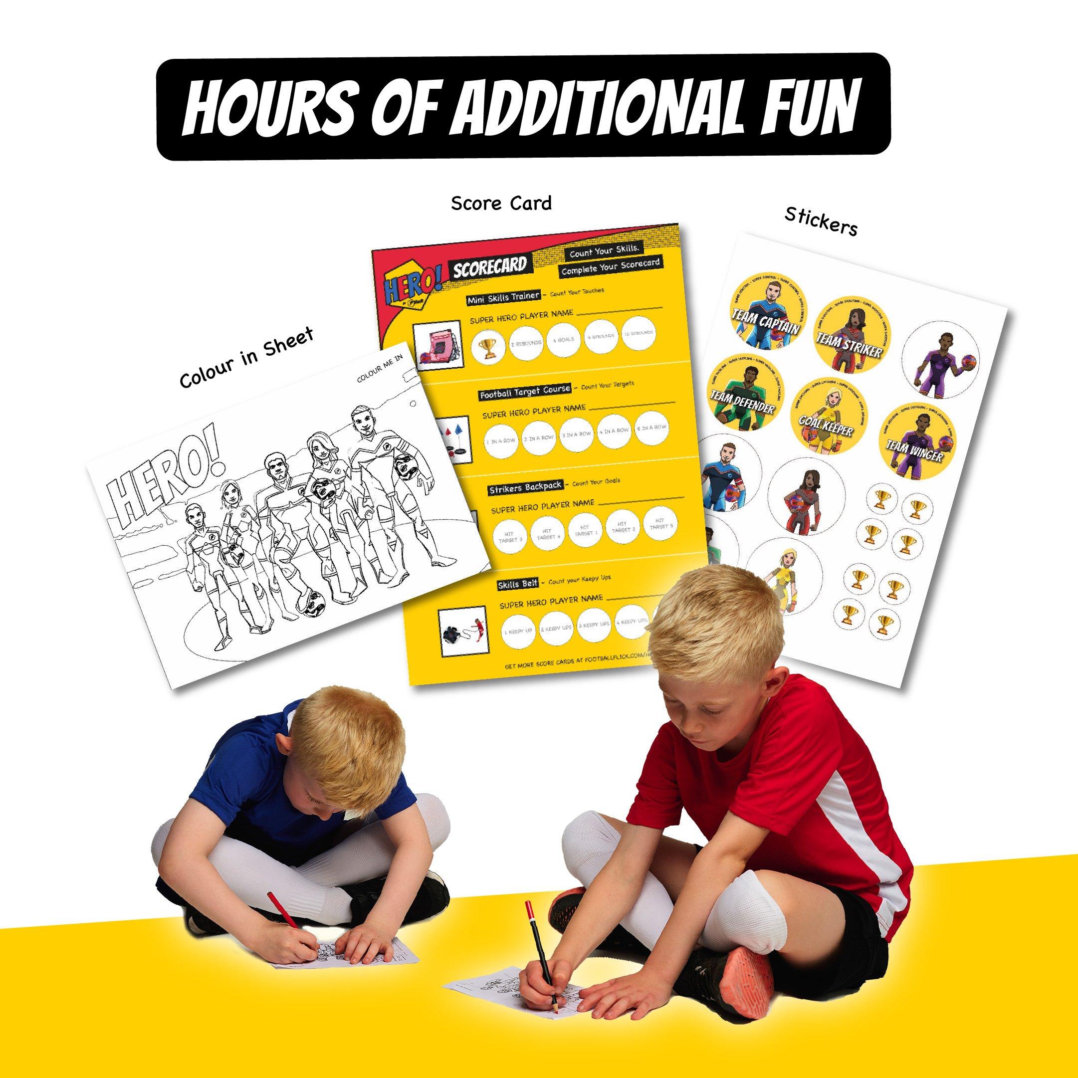 Black Blue & Re - Football Flick - Football Flick HERO! Target Course - 8