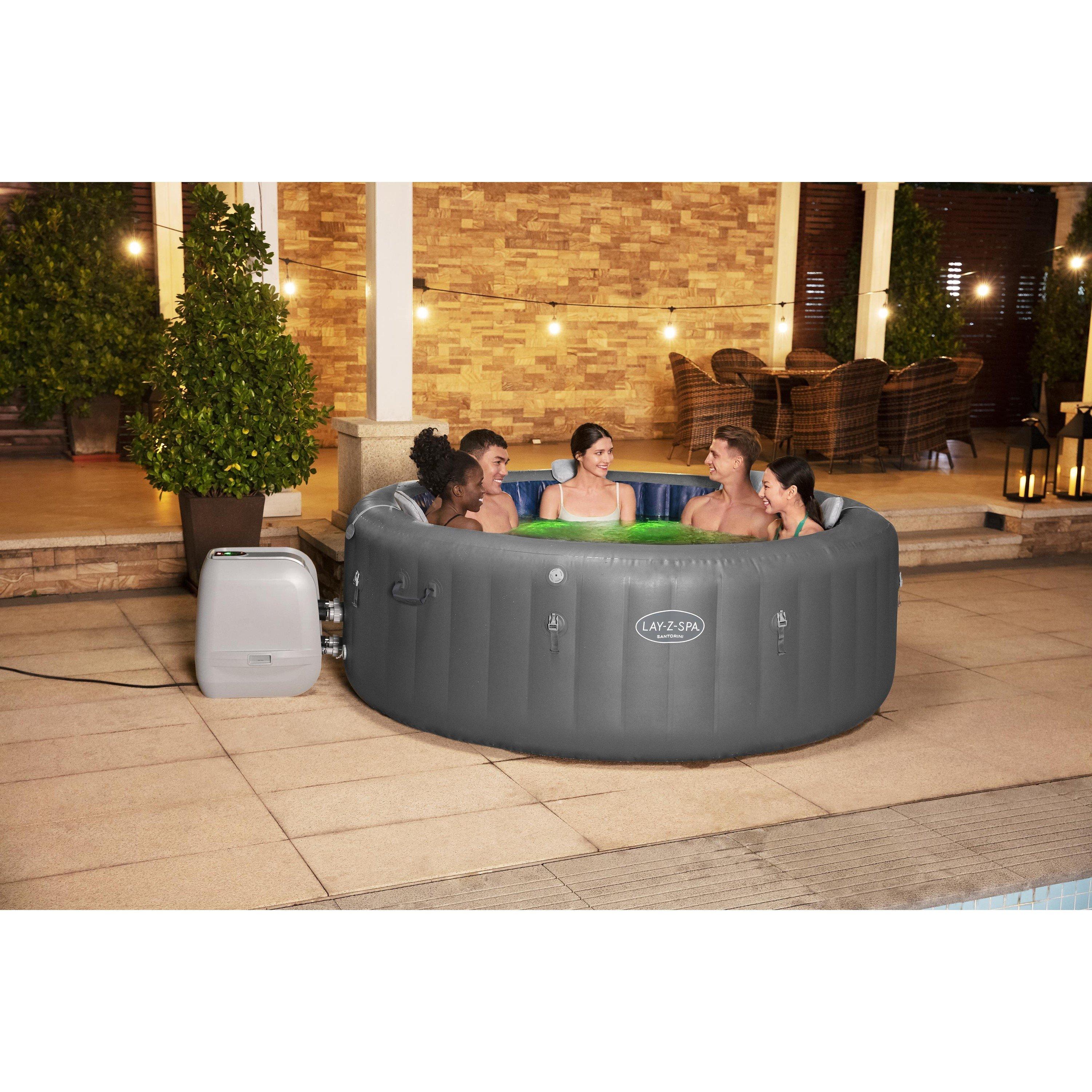 Grey - Lay-Z-Spa - Santorini Hydrojet Pro - 3