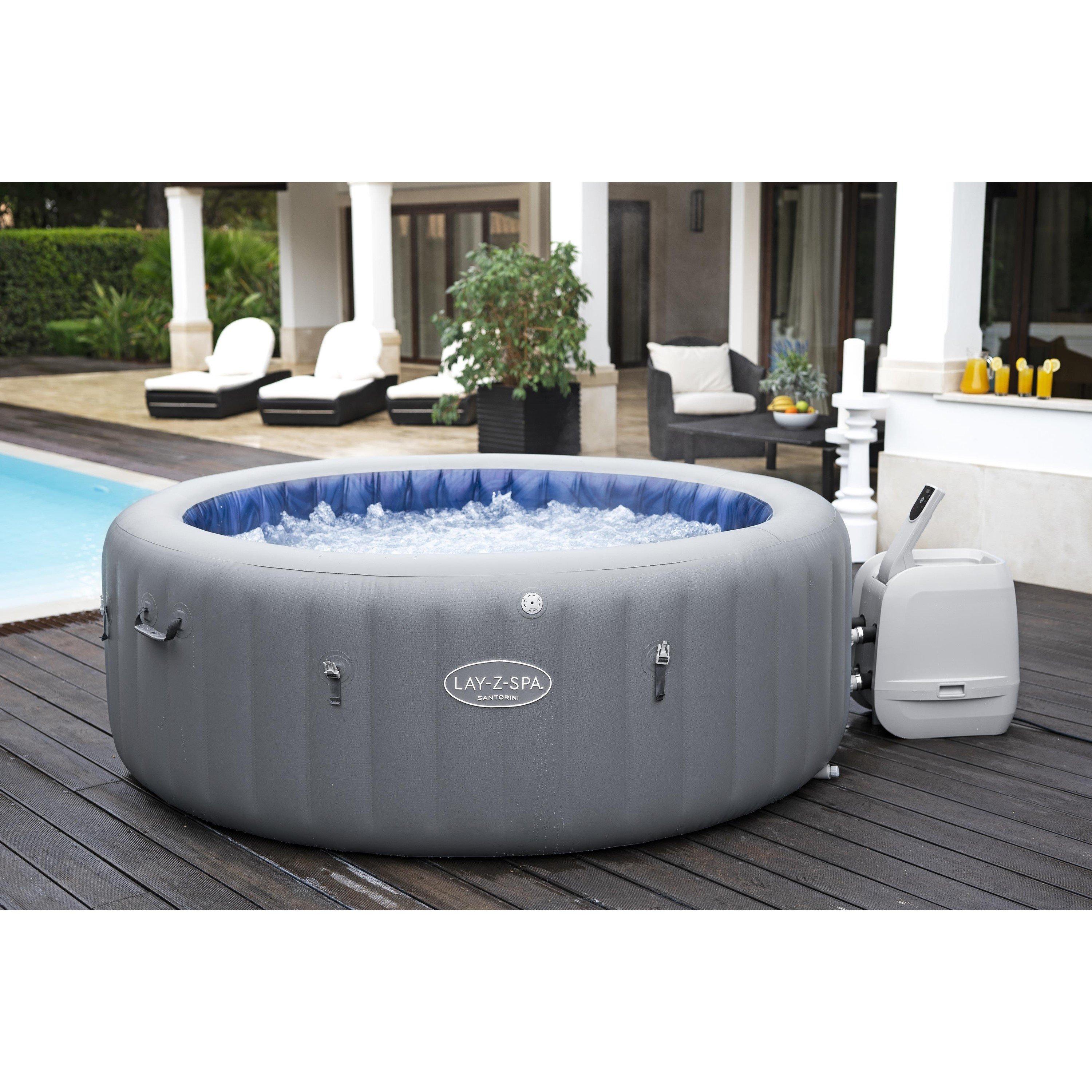 Grey - Lay-Z-Spa - Santorini Hydrojet Pro - 5