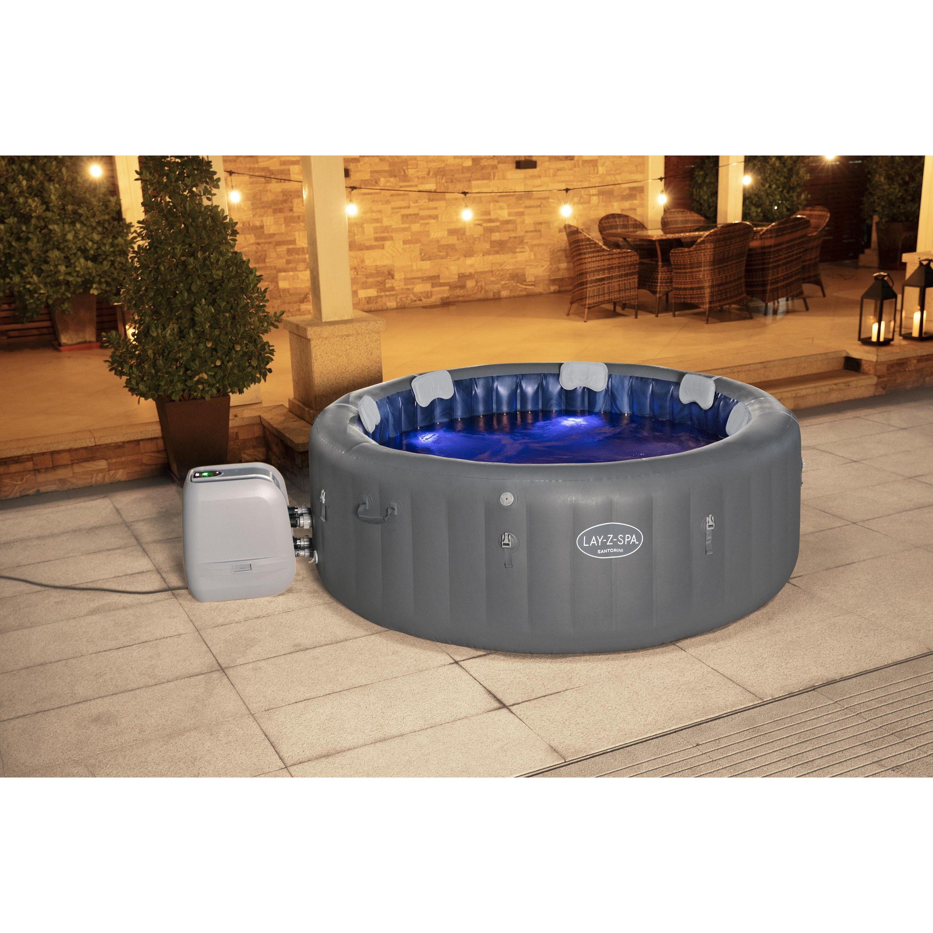 Grey - Lay-Z-Spa - Santorini Hydrojet Pro - 6