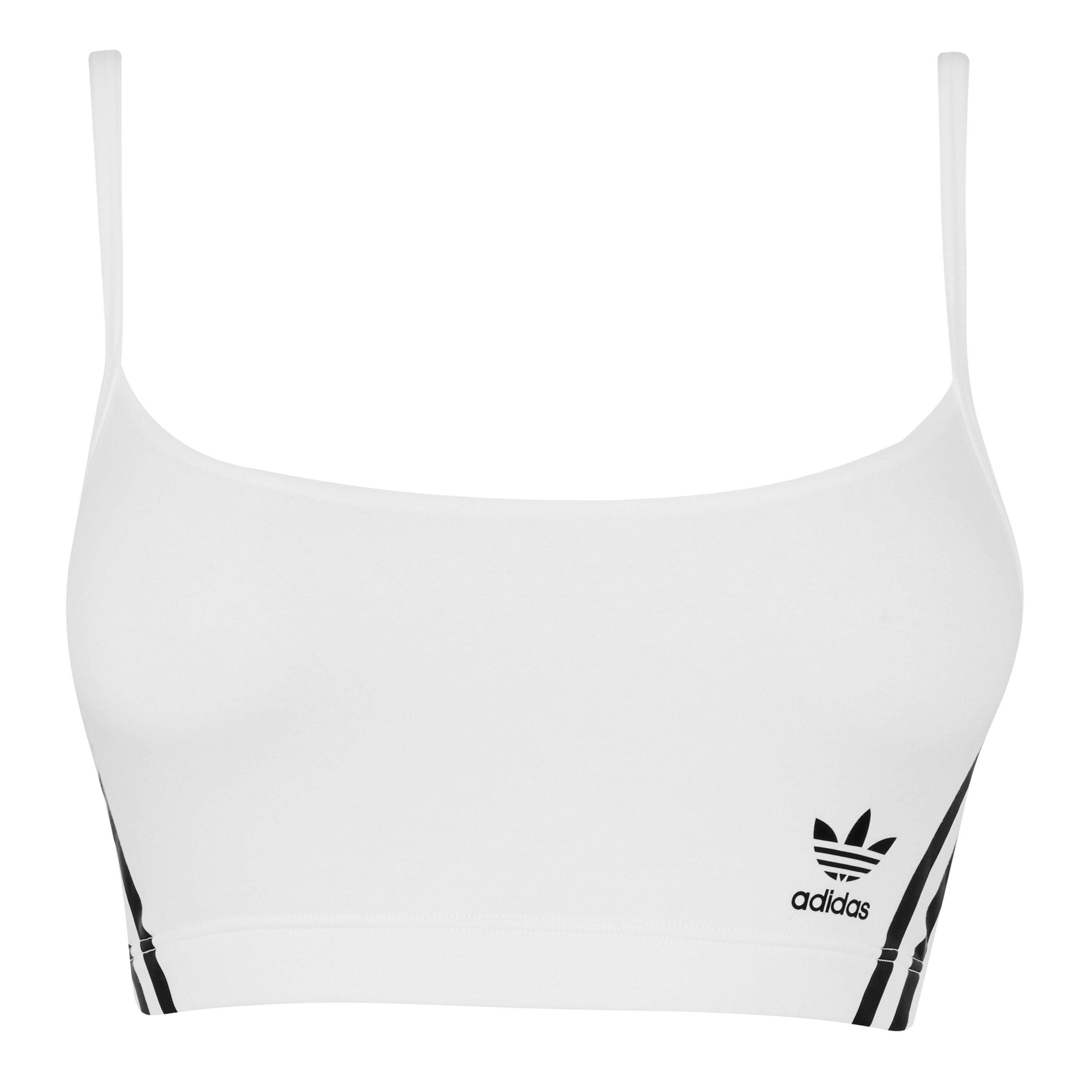 White - adidas Originals - Women's Scoop Bralette - 1