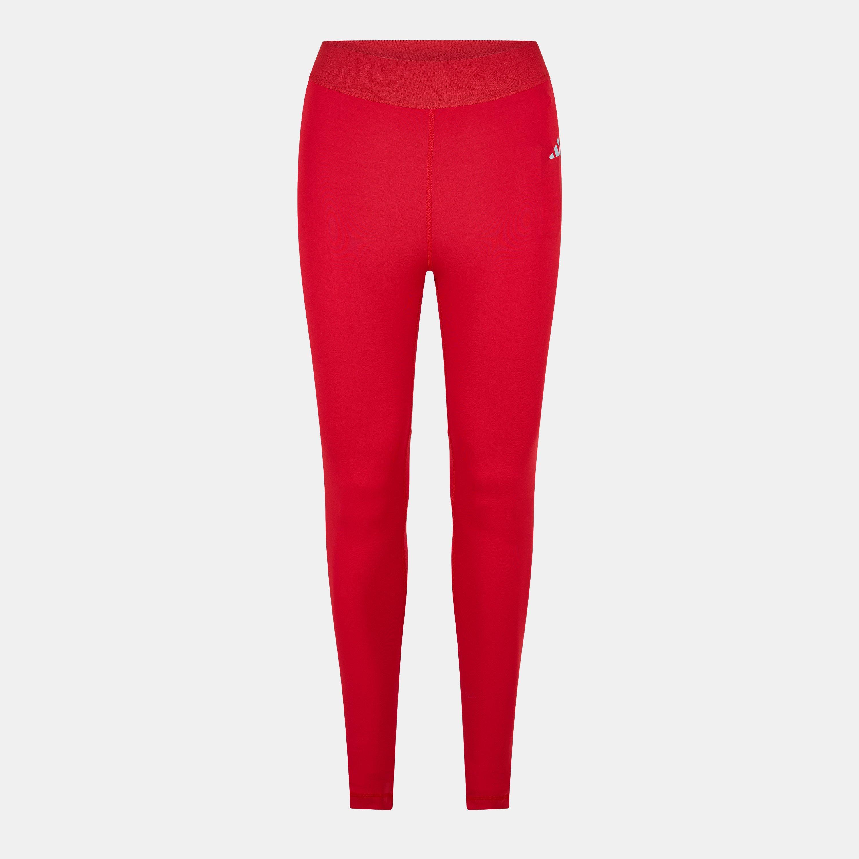 Adidas Women's Baselayer Leggings - Red - 10 (S)