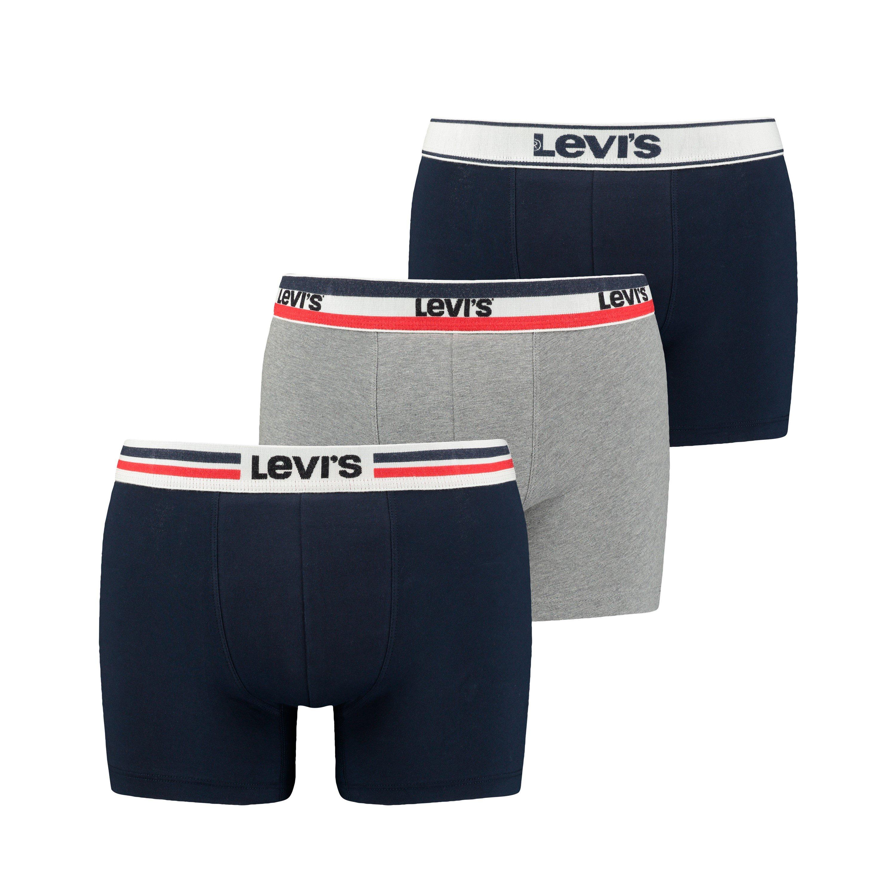 Navy Grey - Levis - 3 Pack Iconic Boxers - 1
