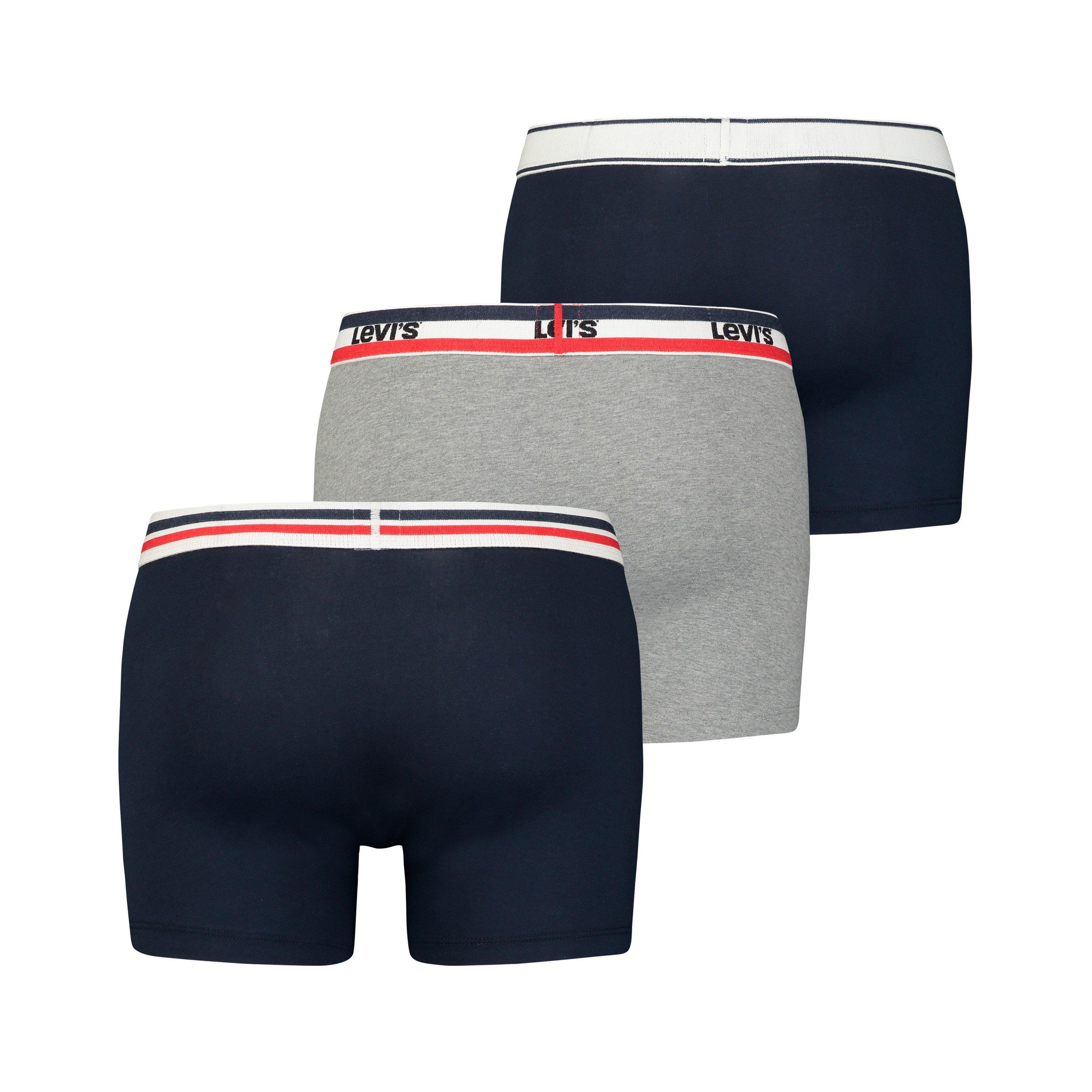 Navy Grey - Levis - 3 Pack Iconic Boxers - 2