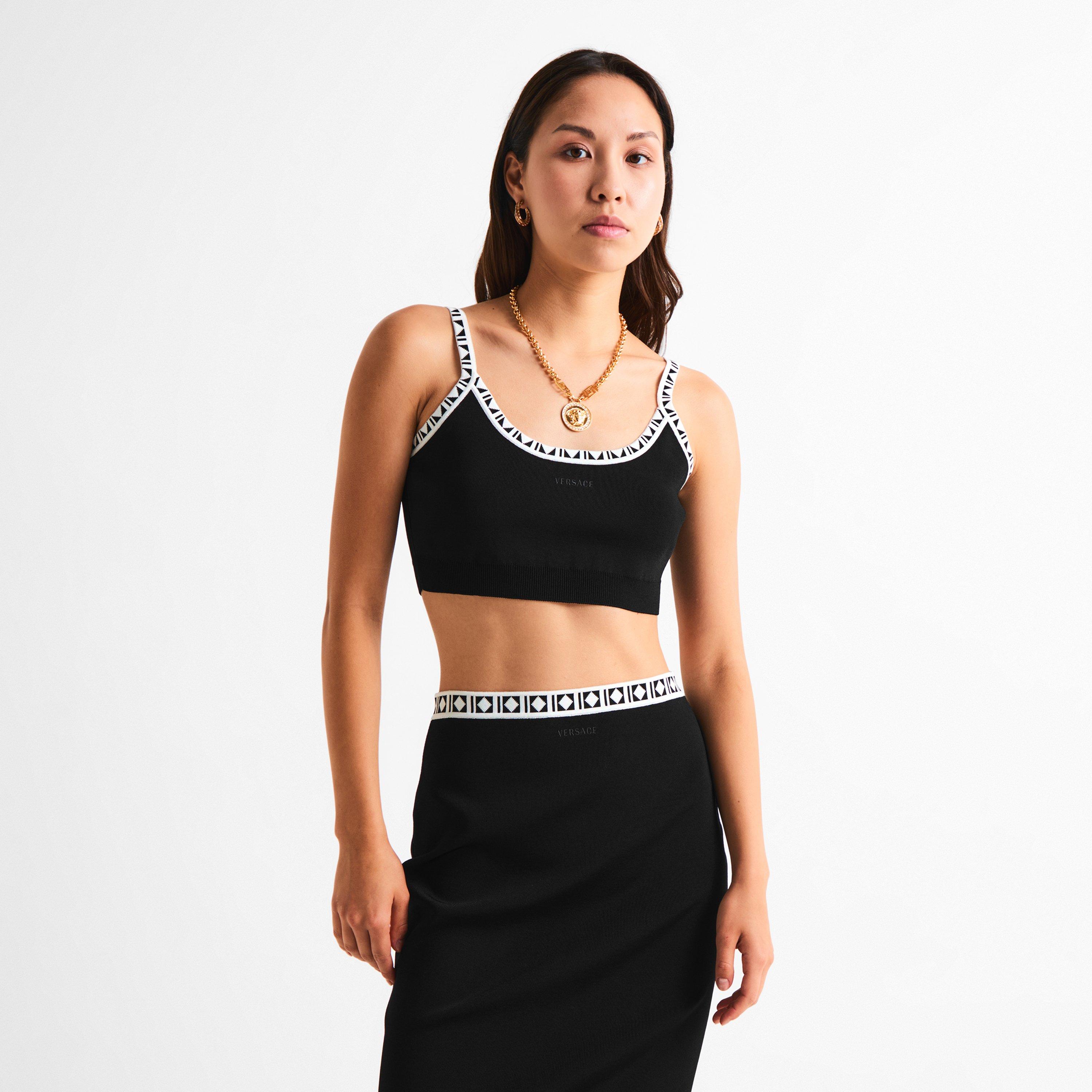 Black - Versace - Versace Knt Bralette Ld64 - 3