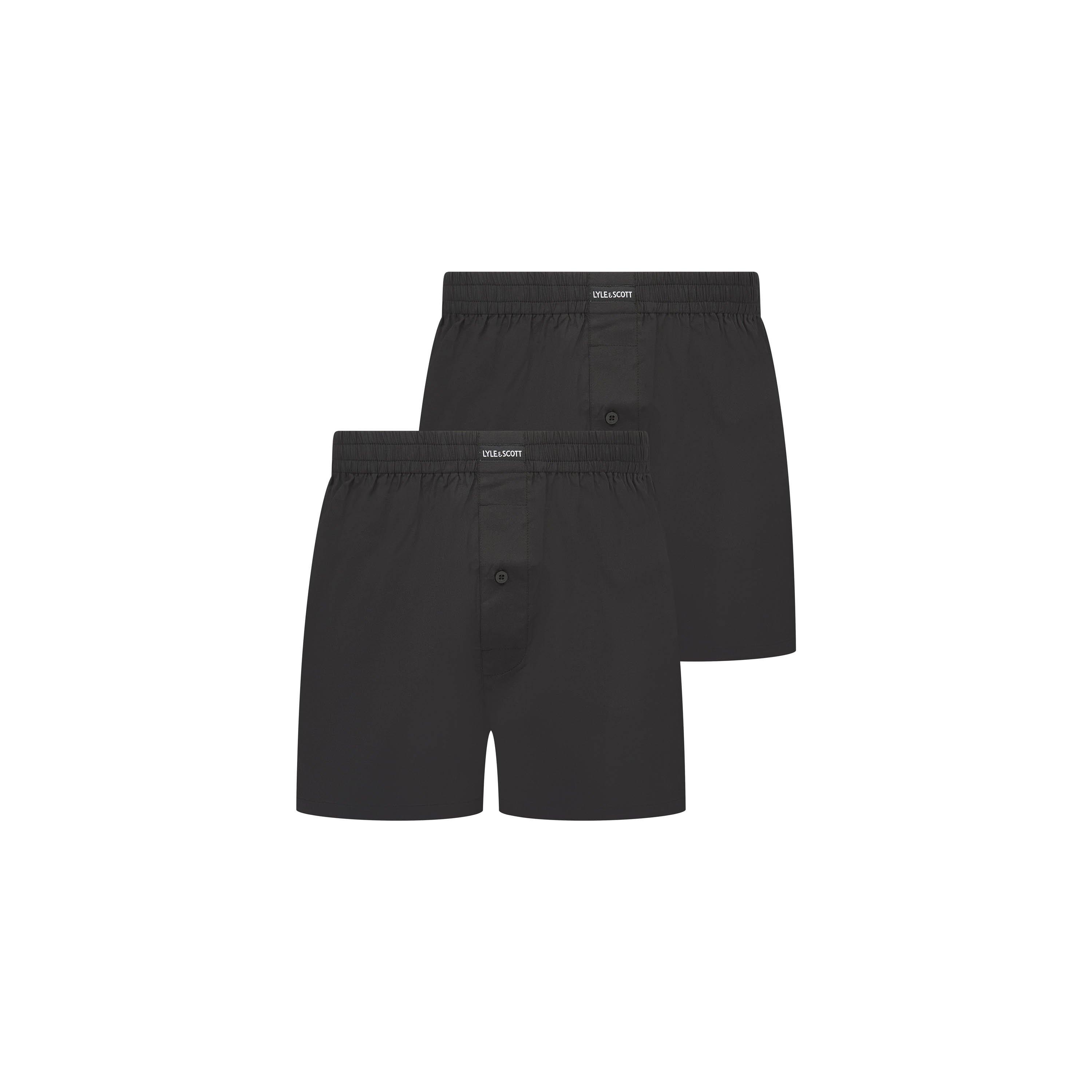 Lyle And Scott Men's Woven Boxer - Black - X Large