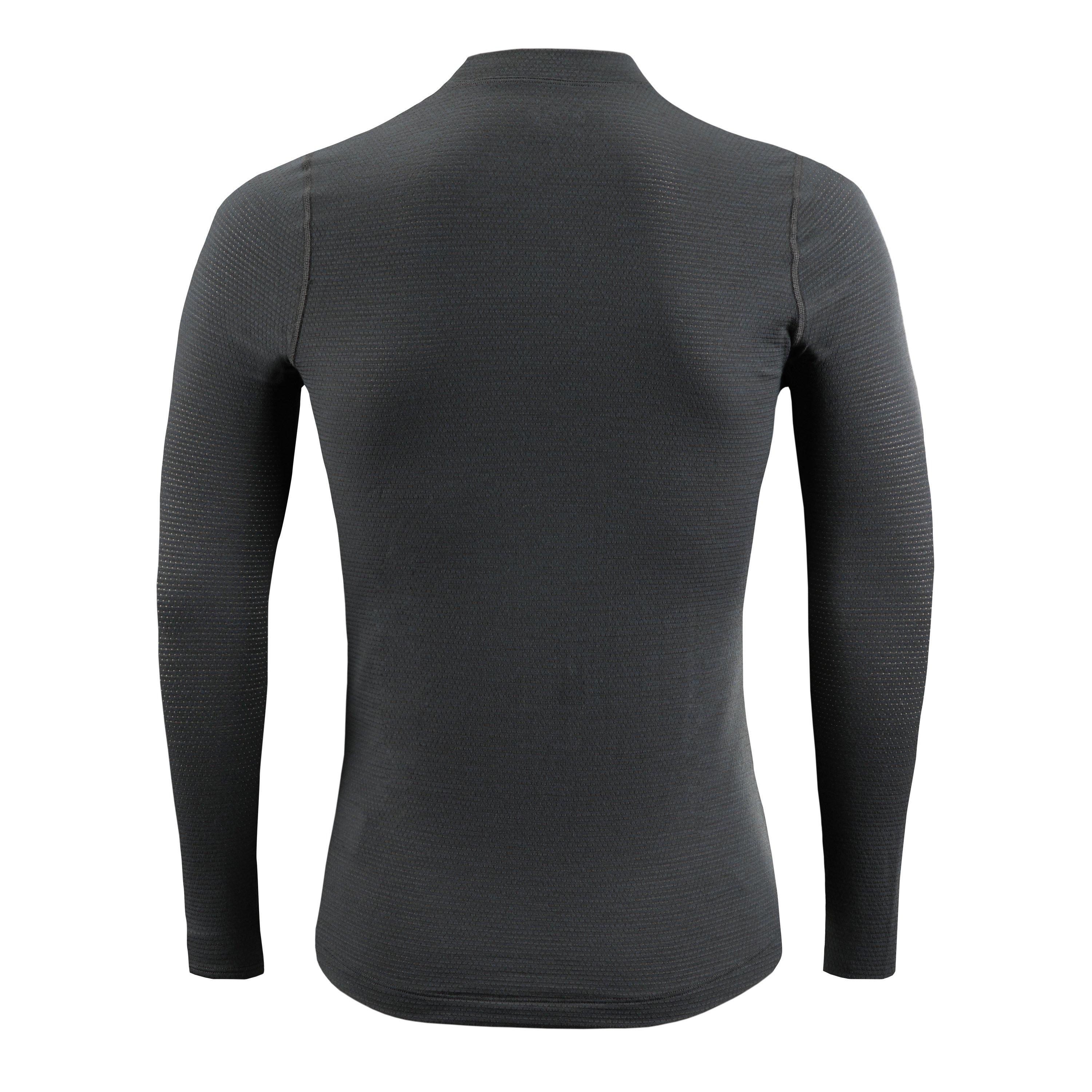 Charcoal Grey - Dhb - Merino Mens Long Sleeve Jersey Baselayer - 2