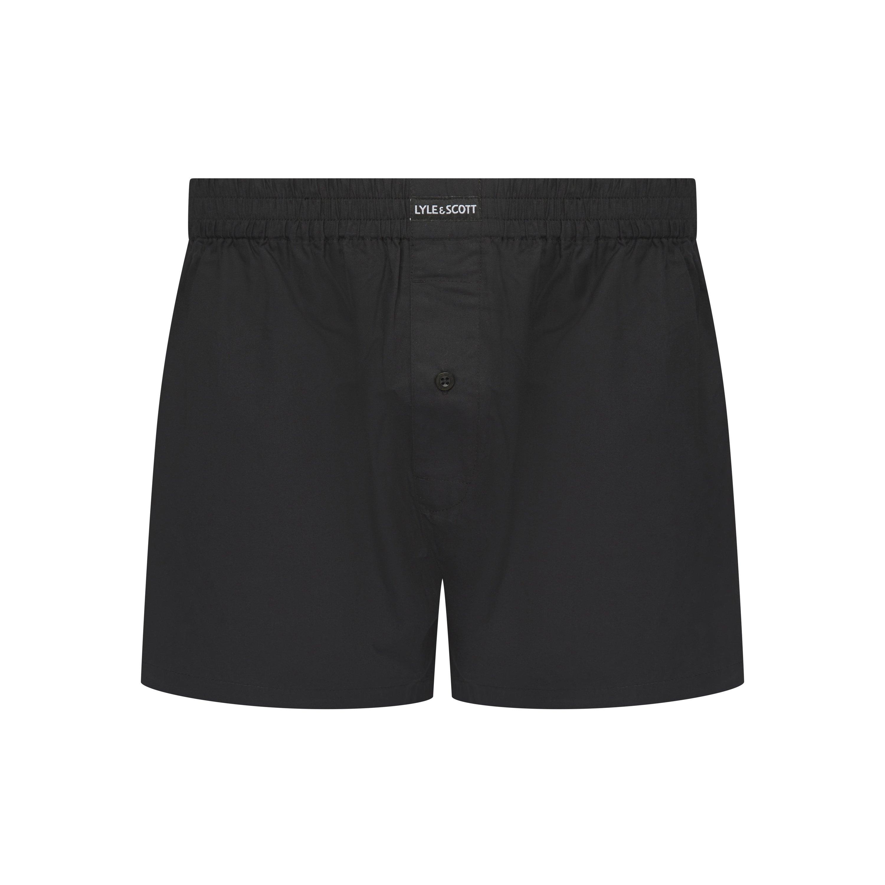 Gray Black - Lyle and Scott - Men's Woven Tailored Boxers - 2