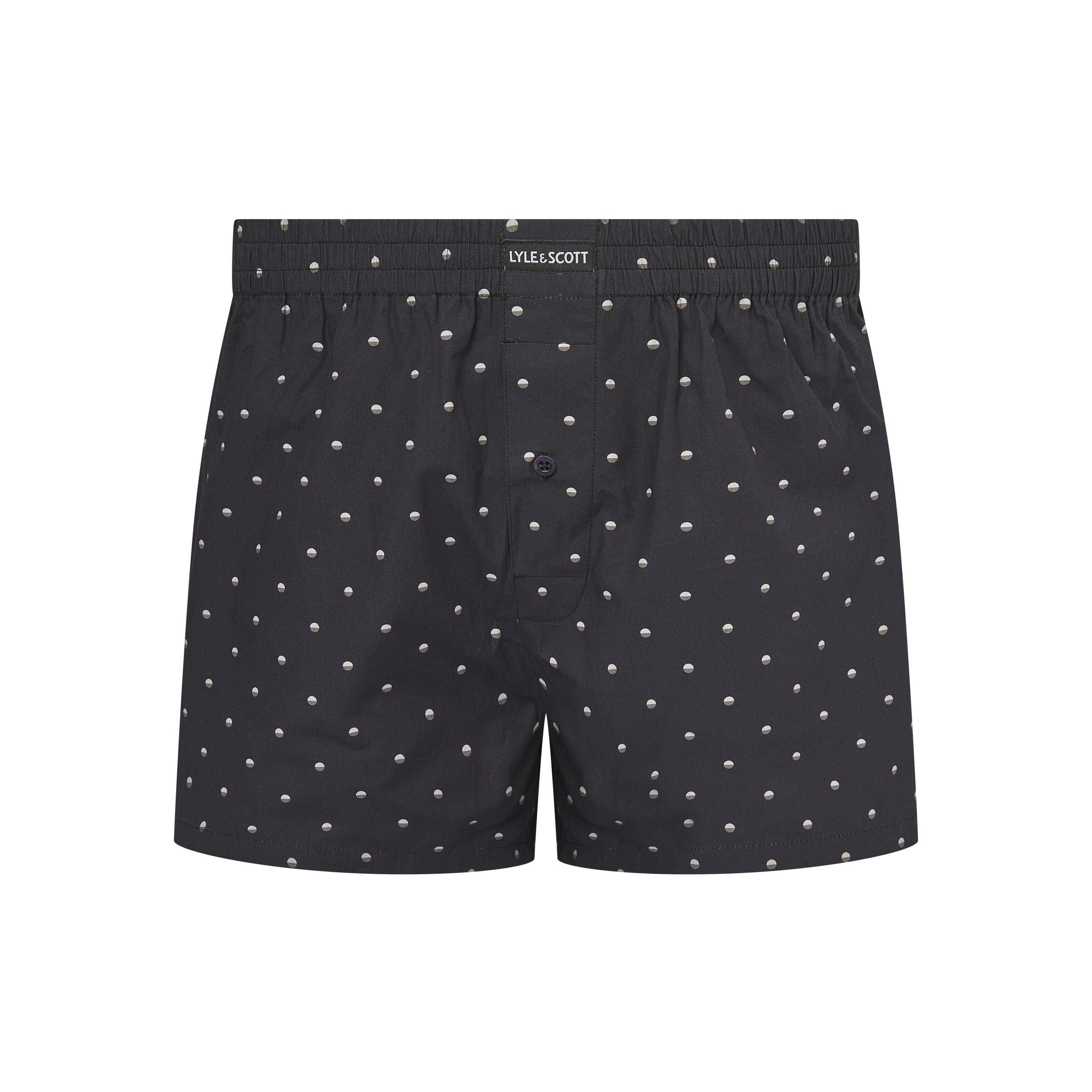 Gray Black - Lyle and Scott - Men's Woven Tailored Boxers - 3