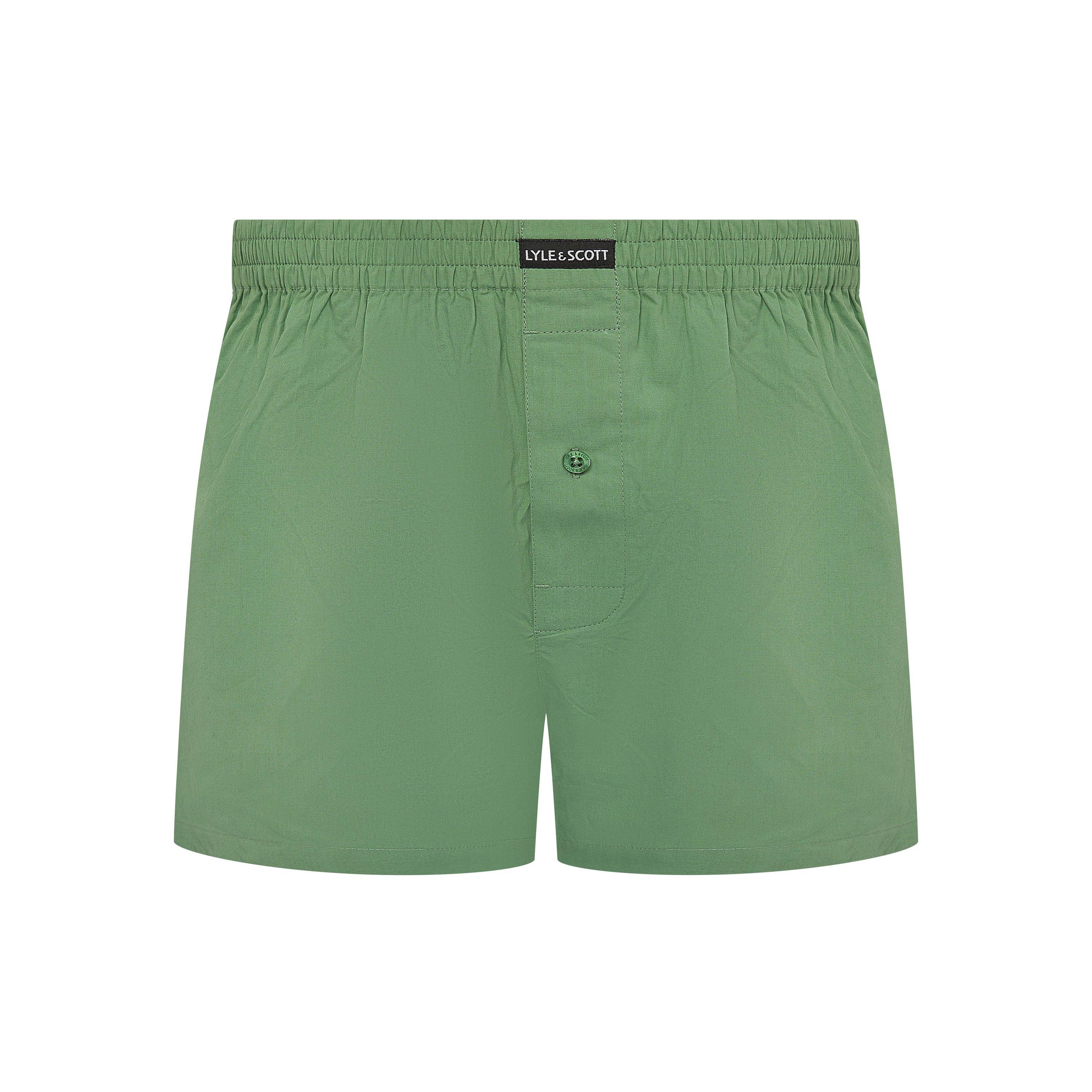 Shale Green - Lyle and Scott - Woven Boxer - 3