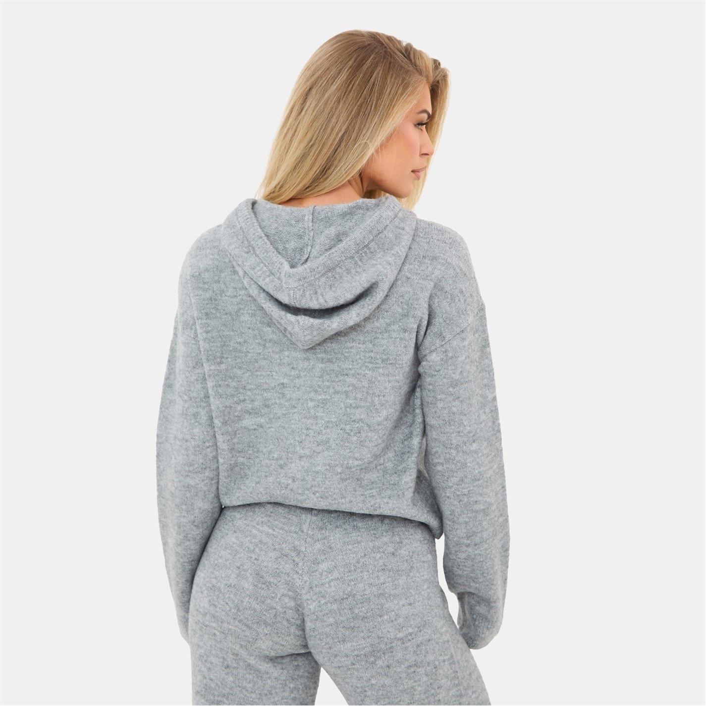 Grau - I Saw It First - Knitted Hoody and Trouser Set - 4
