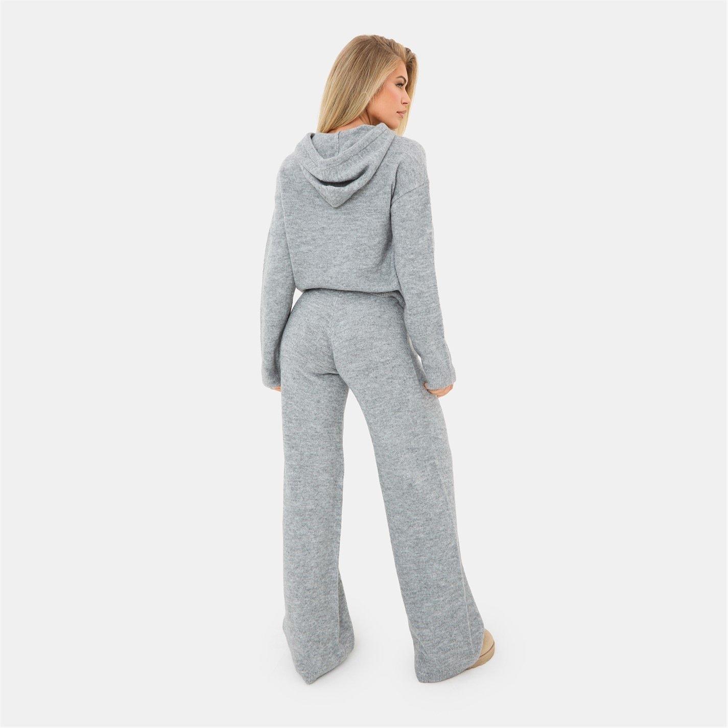 Grau - I Saw It First - Knitted Hoody and Trouser Set - 6