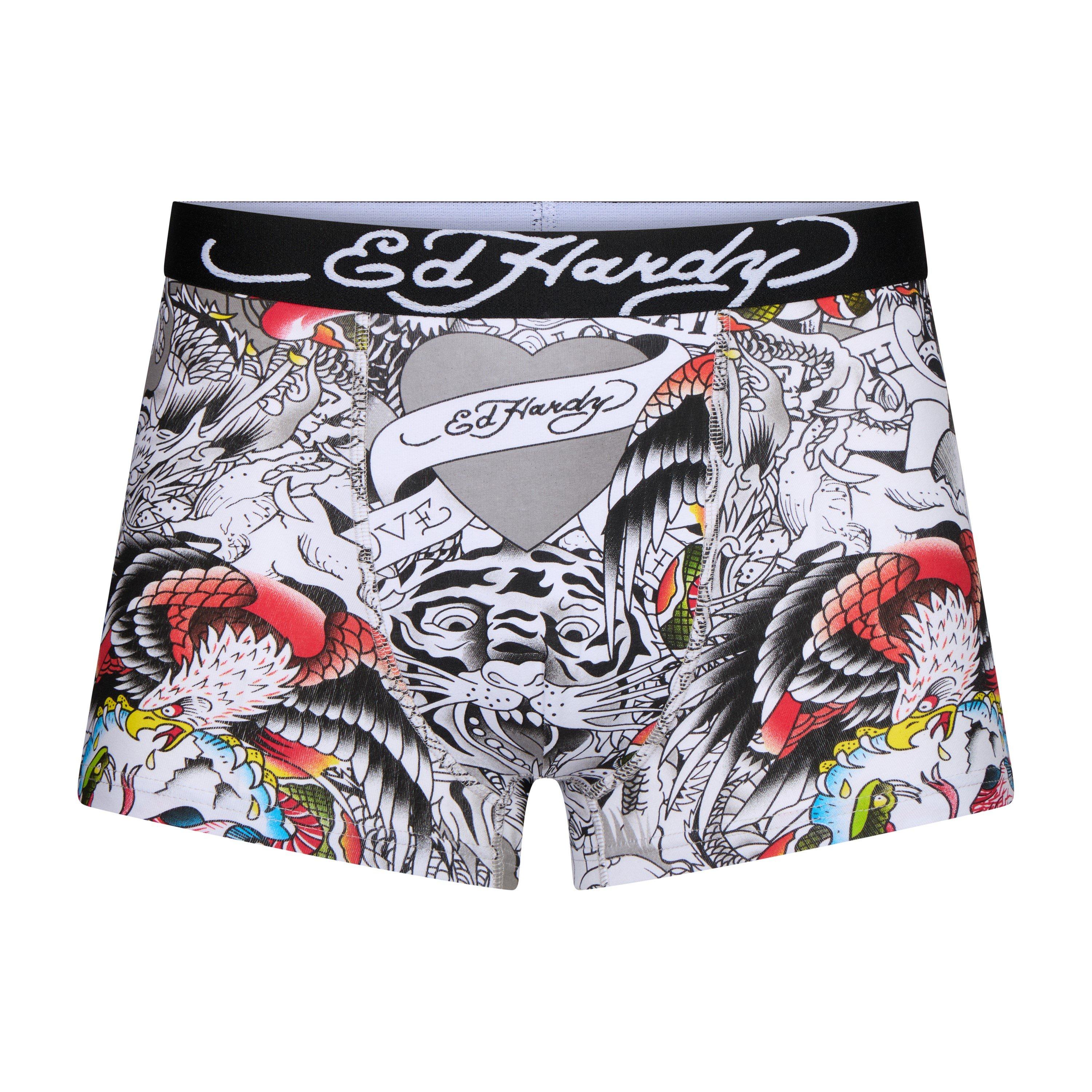 Multi - Ed Hardy - Men's 5 Pack Boxers - 5