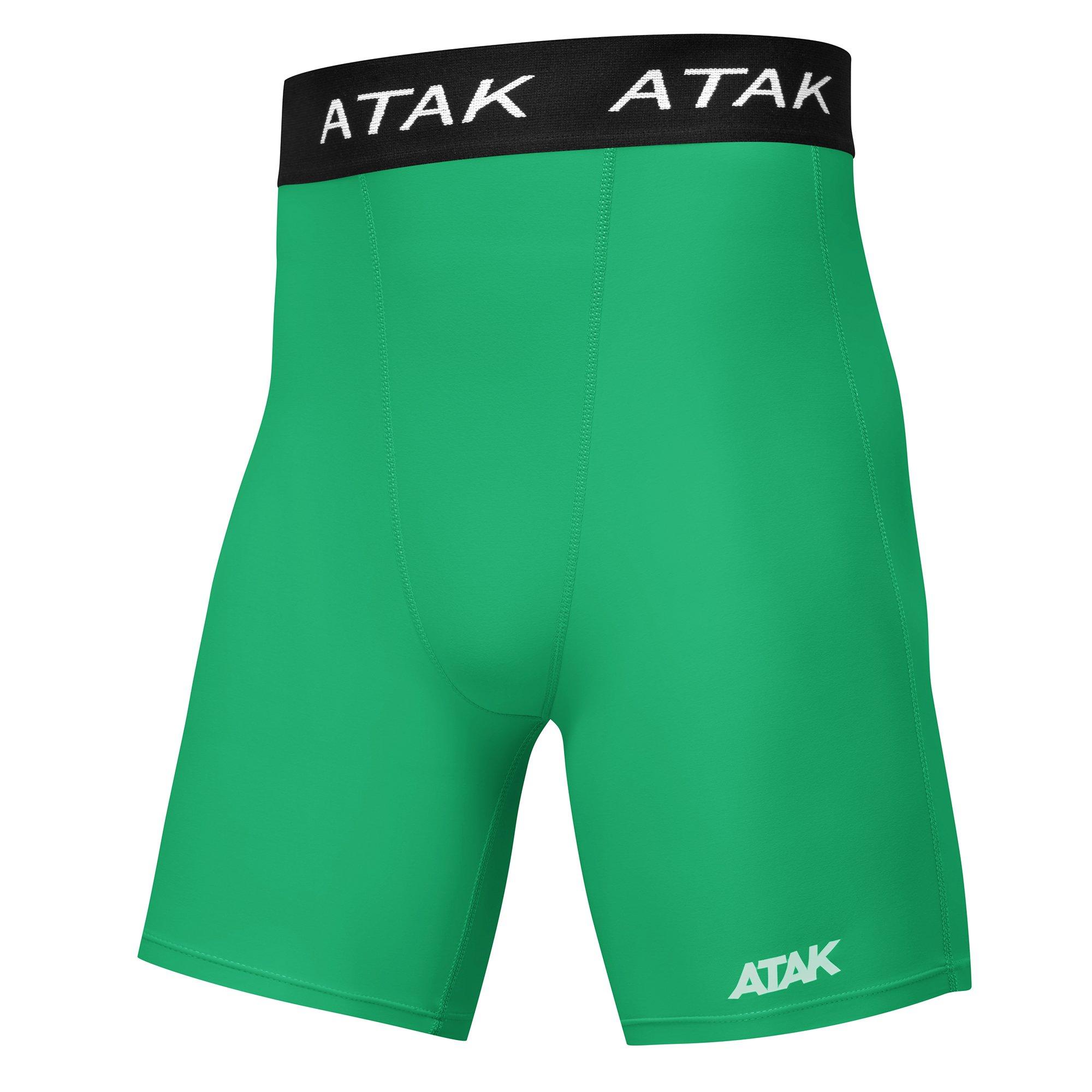 Green - ATAK Sports - Compression Shorts Senior - 1